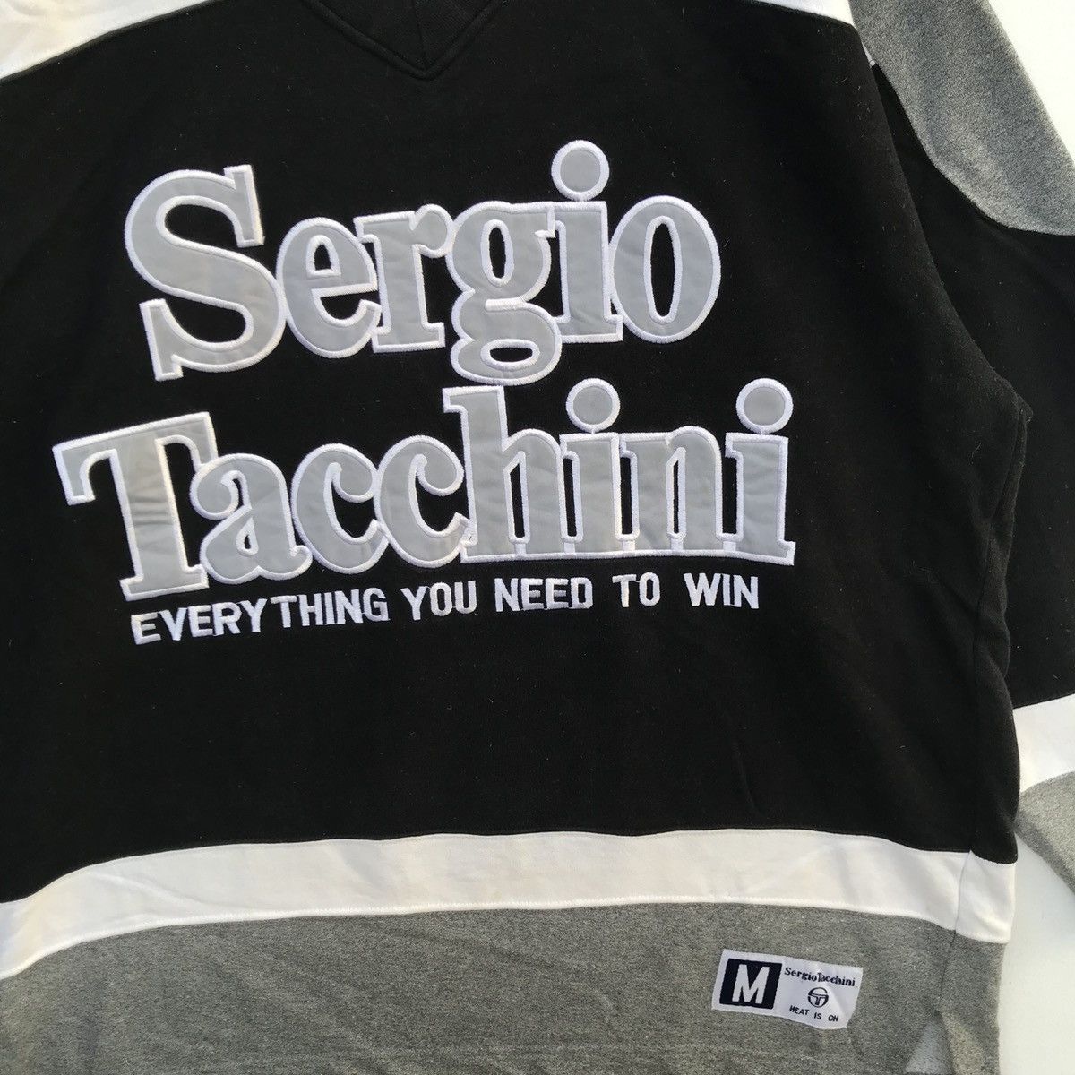 Sergio Tacchini × Vintage Rare Vintage Sergio Tacchini Big Logo Embroidery Size US M / EU 48-50 / 2 - 2 Thumbnail