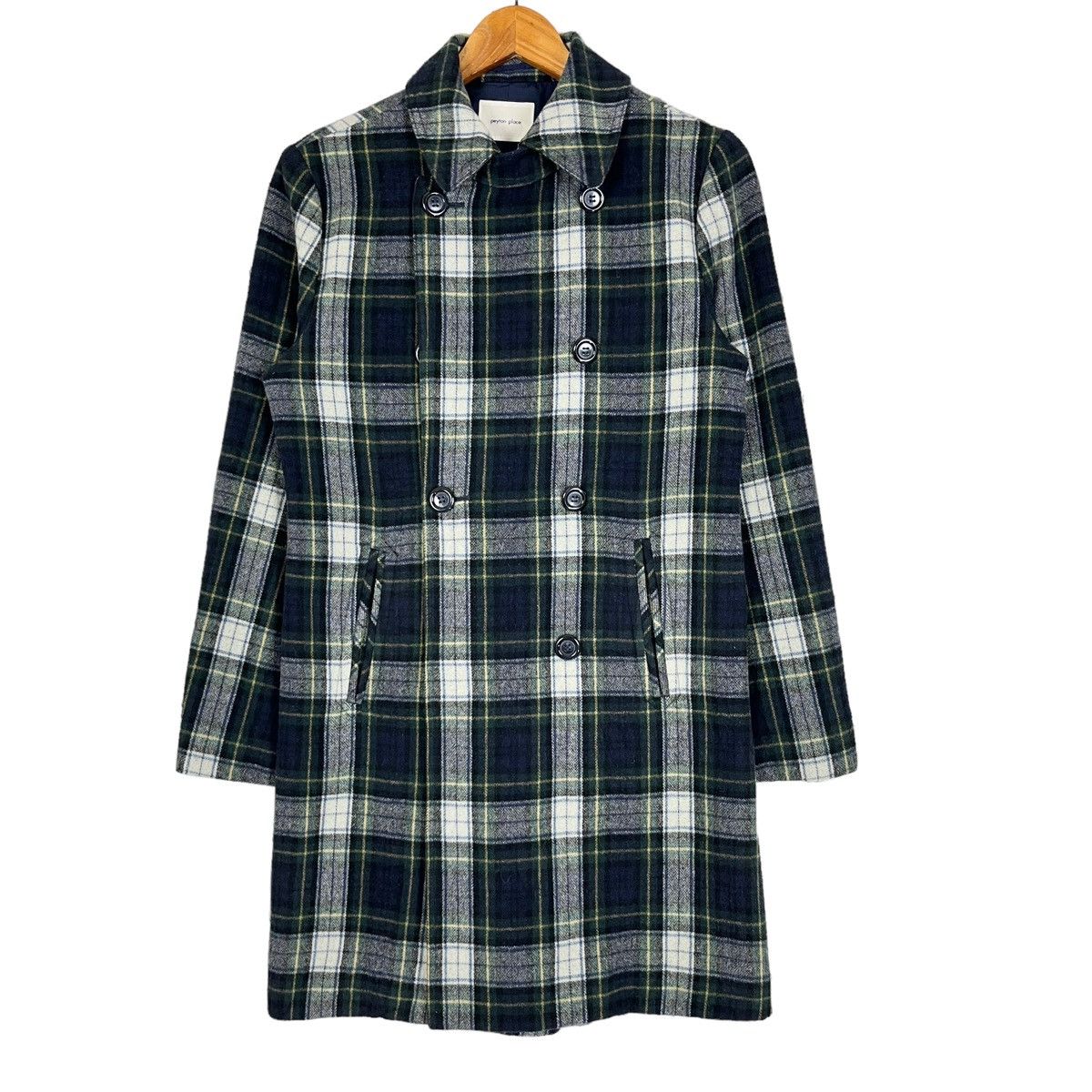 Japanese Brand PPFM Peyton Place Checkered Trench Coat