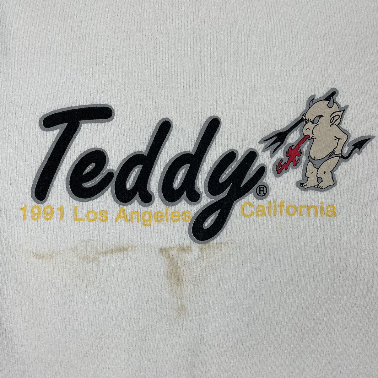 Fruit Of The Loom Vintage 1991 Ted Company 'TEDDY' Sweatshirt Size US M / EU 48-50 / 2 - 6 Thumbnail