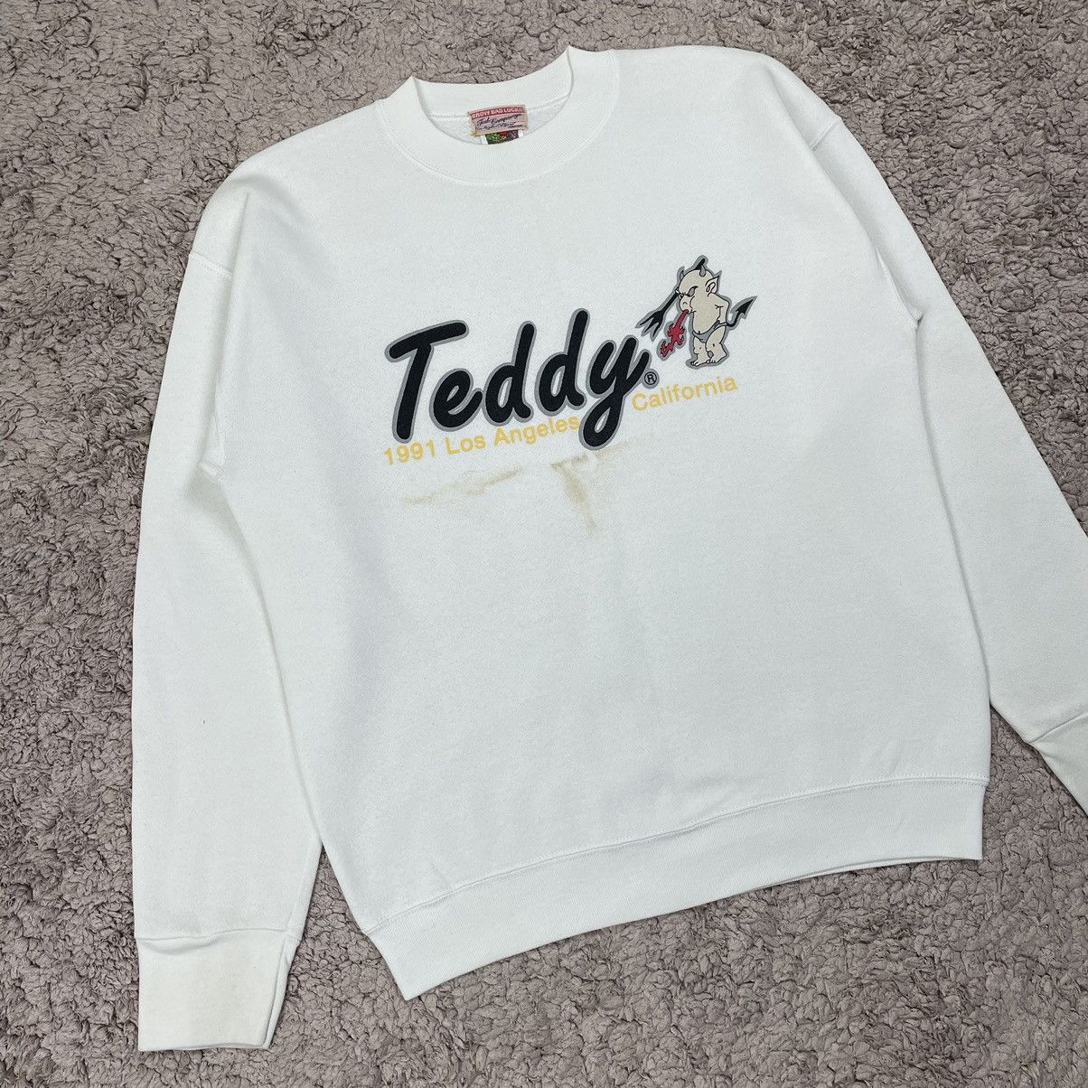 Fruit Of The Loom Vintage 1991 Ted Company 'TEDDY' Sweatshirt Size US M / EU 48-50 / 2 - 3 Thumbnail