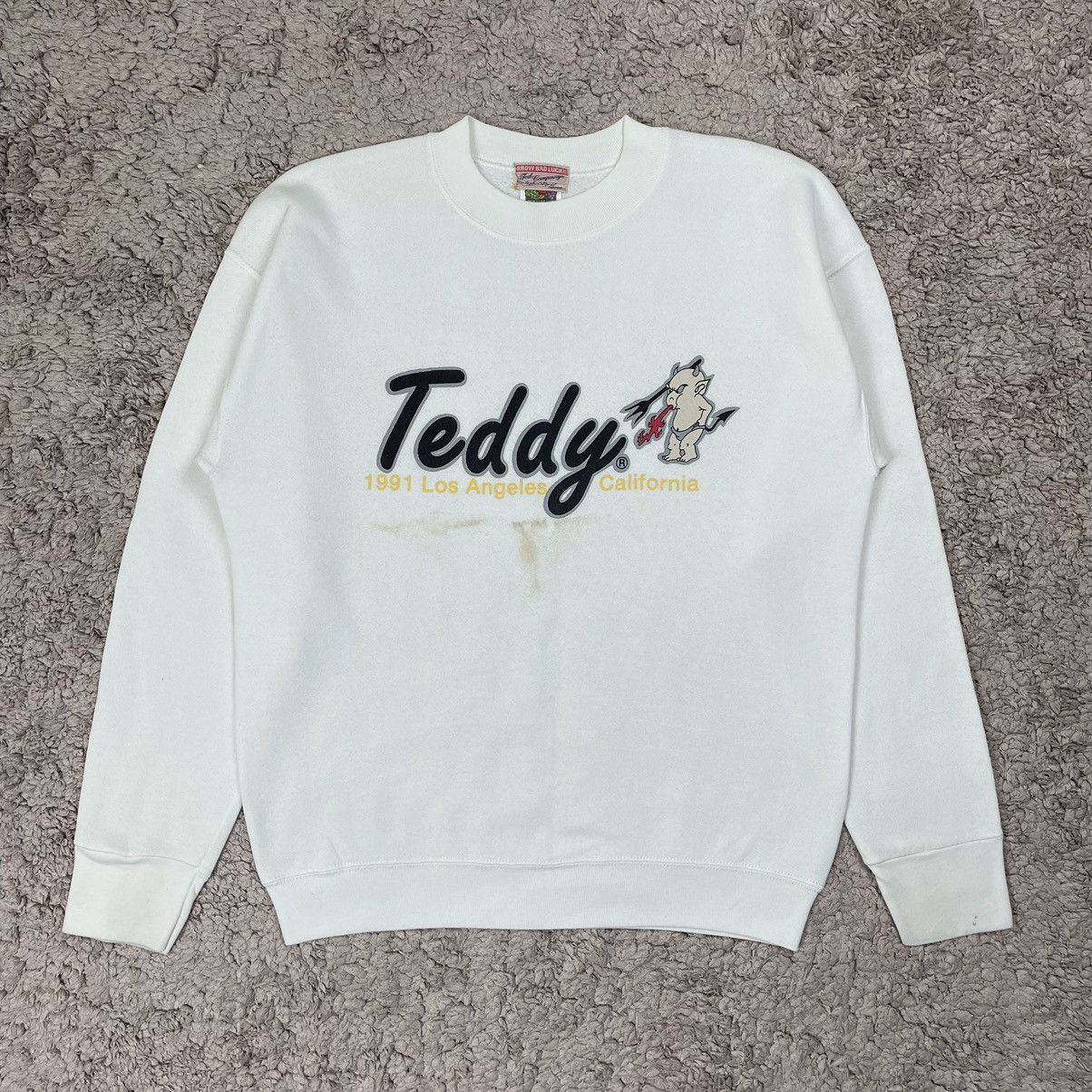 Fruit Of The Loom Vintage 1991 Ted Company 'TEDDY' Sweatshirt Size US M / EU 48-50 / 2 - 1 Thumbnail