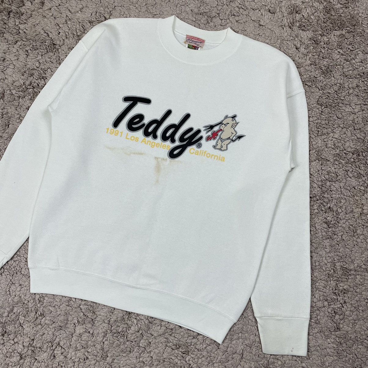Fruit Of The Loom Vintage 1991 Ted Company 'TEDDY' Sweatshirt Size US M / EU 48-50 / 2 - 4 Thumbnail