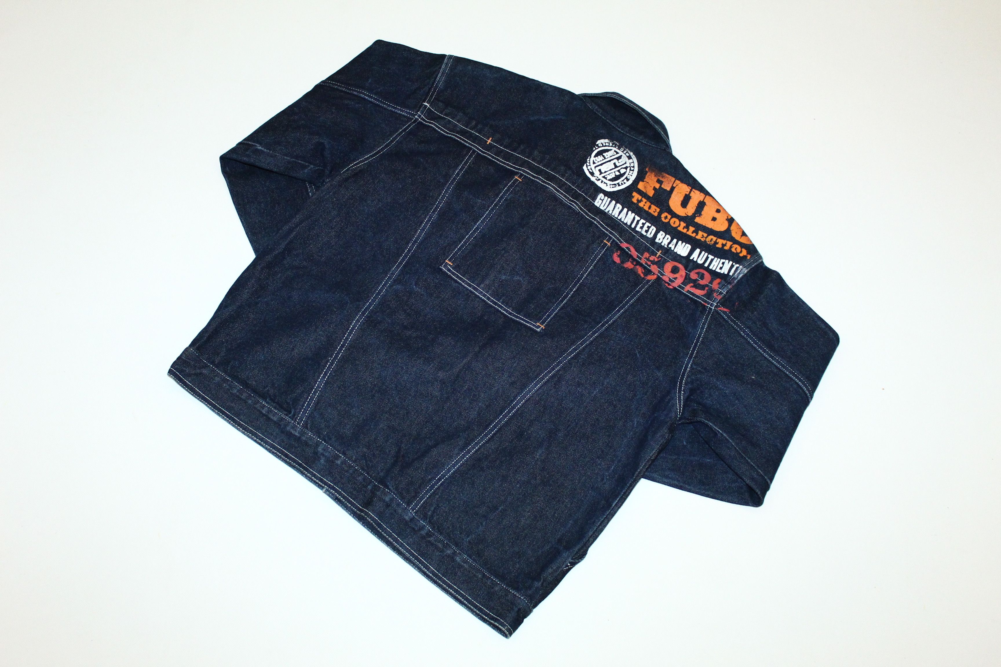 Fubu 90s Vtg Fubu OG Baggy Rap Raw Denim Work Jacket Size US L / EU 52-54 / 3 - 6 Thumbnail