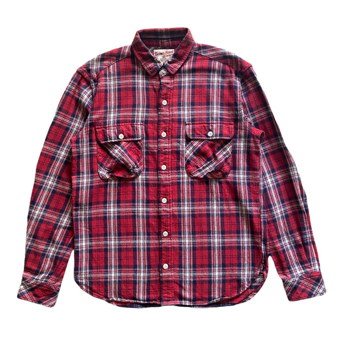 Beams Heart Checked Flannel Shirt