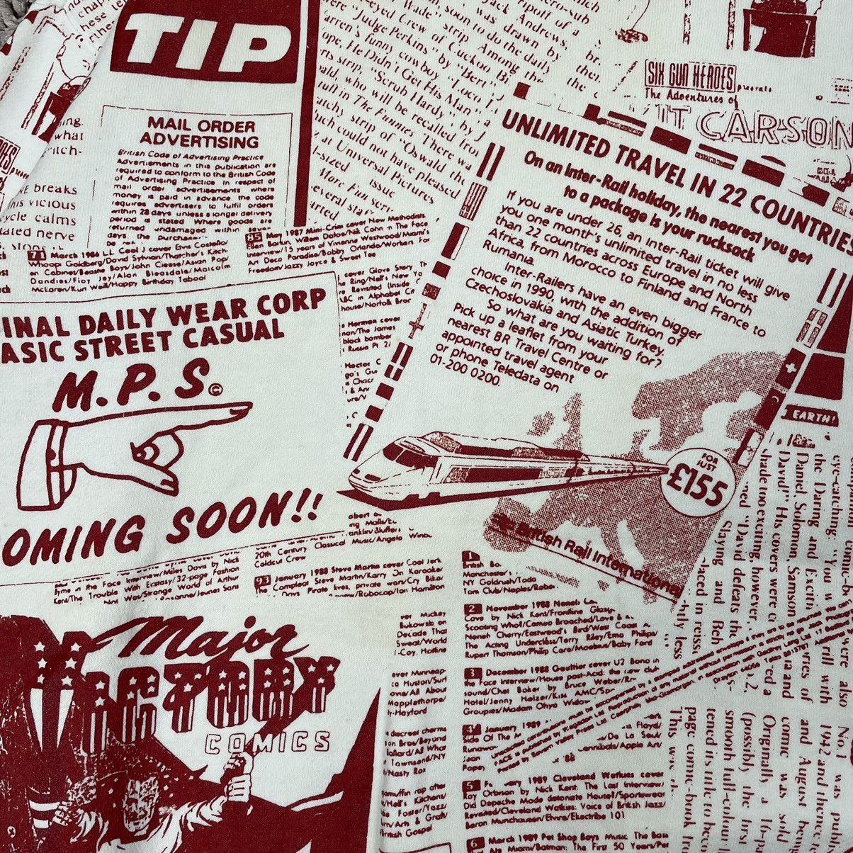 Vintage Vintage Fullprint American Comics Sweatshirt Size US L / EU 52-54 / 3 - 16 Thumbnail