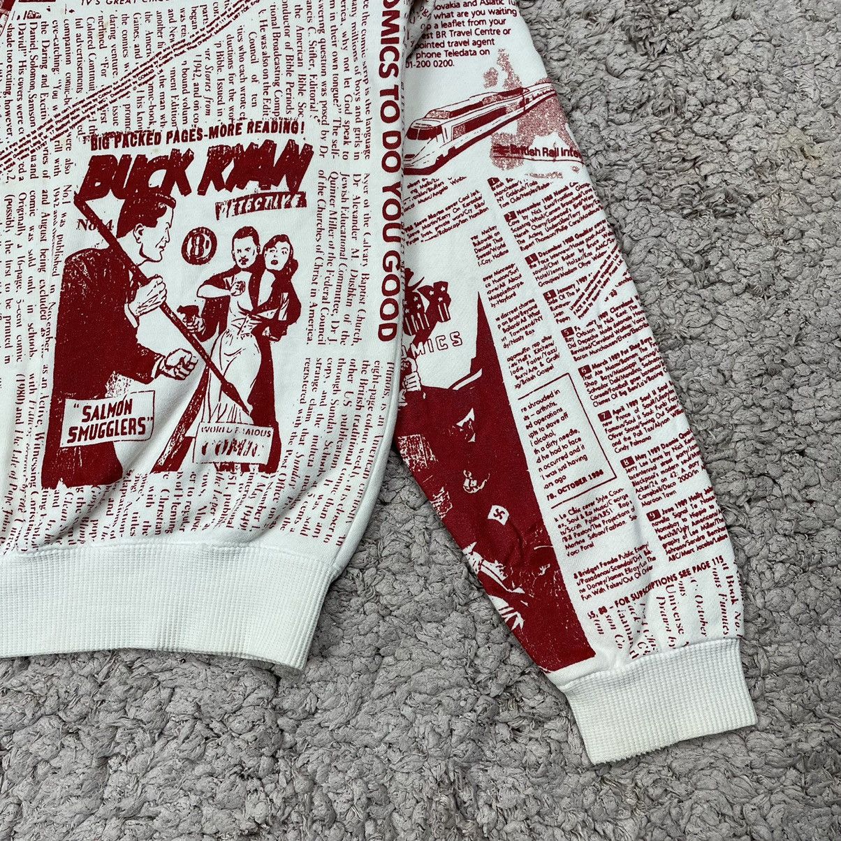 Vintage Vintage Fullprint American Comics Sweatshirt Size US L / EU 52-54 / 3 - 8 Thumbnail