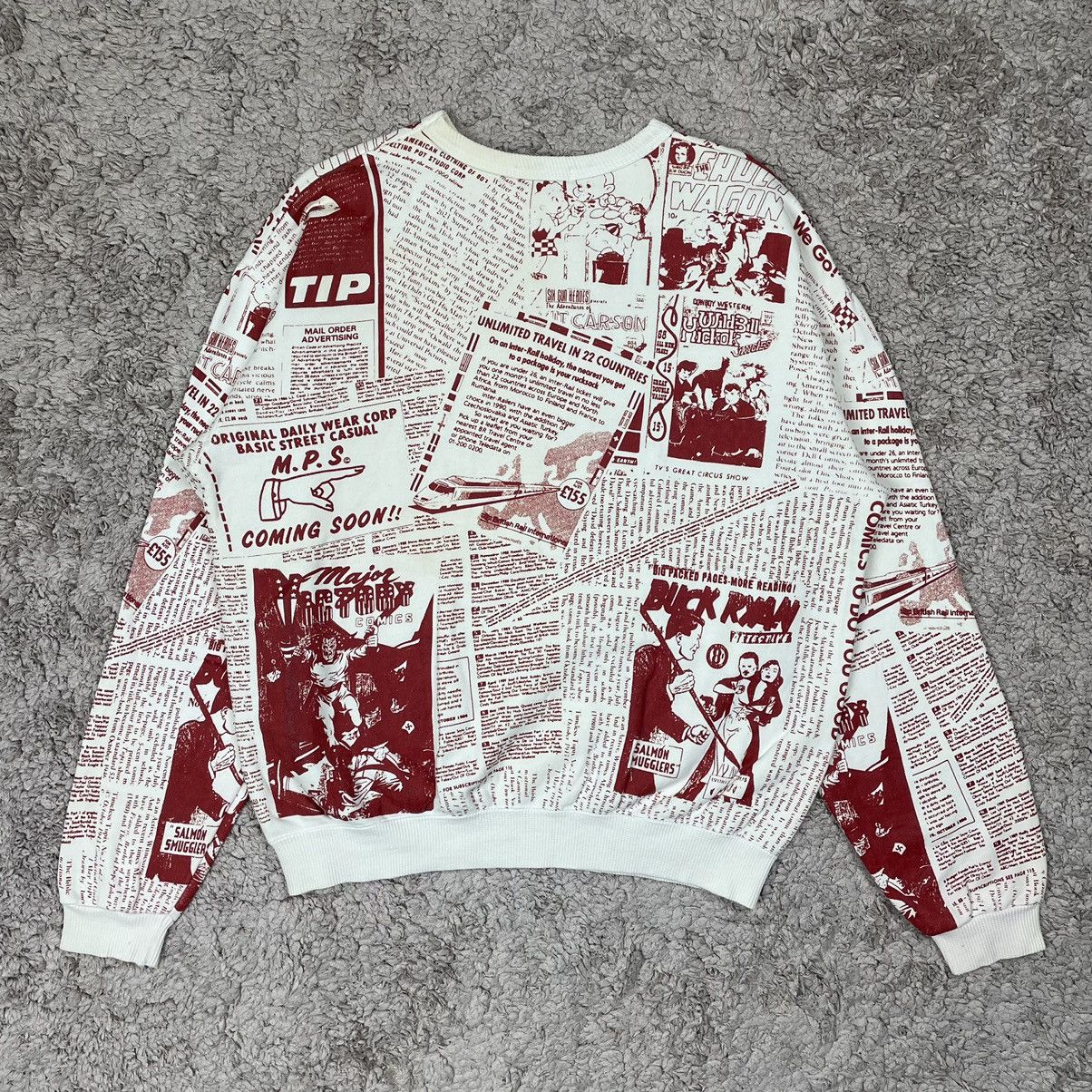 Vintage Vintage Fullprint American Comics Sweatshirt Size US L / EU 52-54 / 3 - 2 Thumbnail