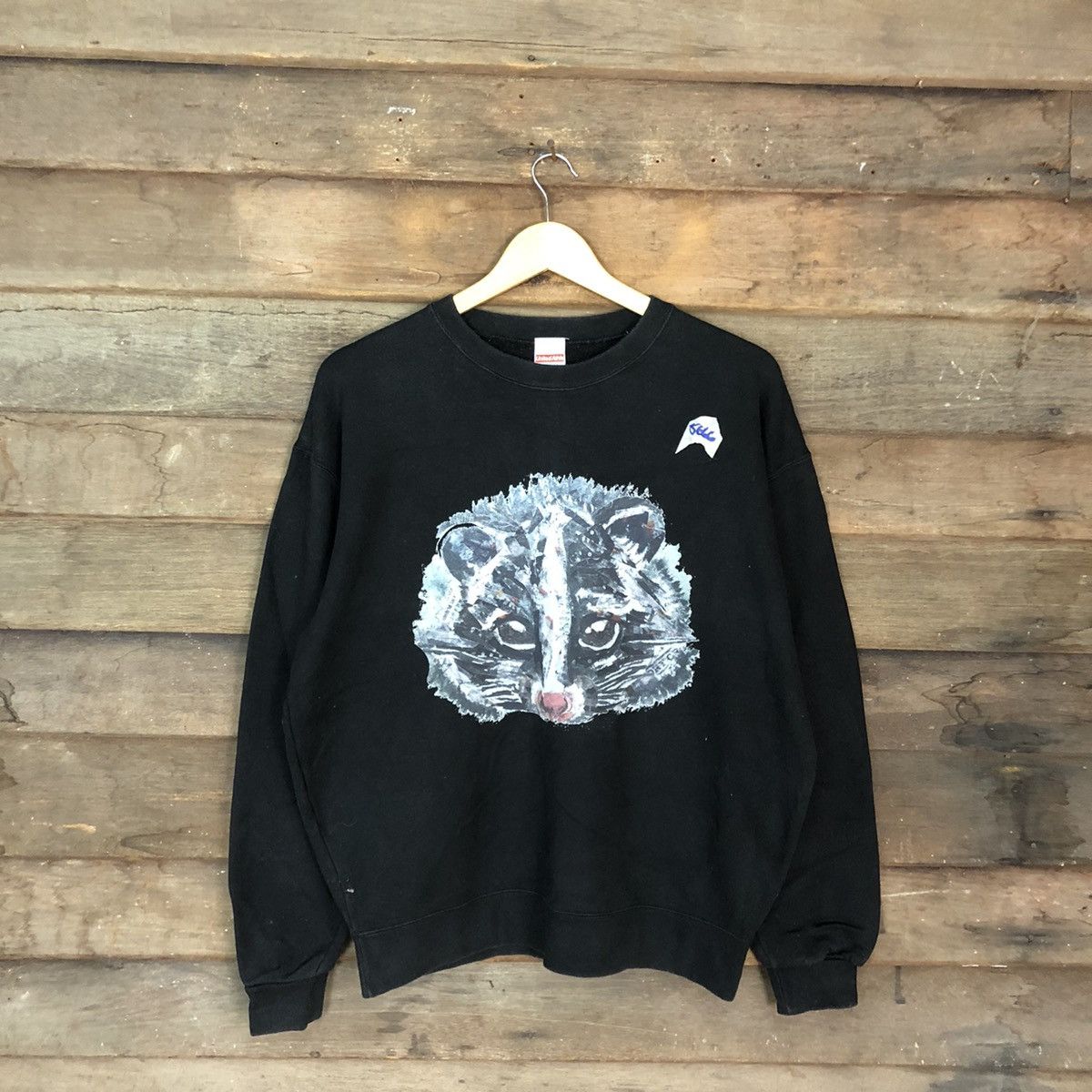 image of United Athle Black Sweatshirt 5666, Men's (Size Large)