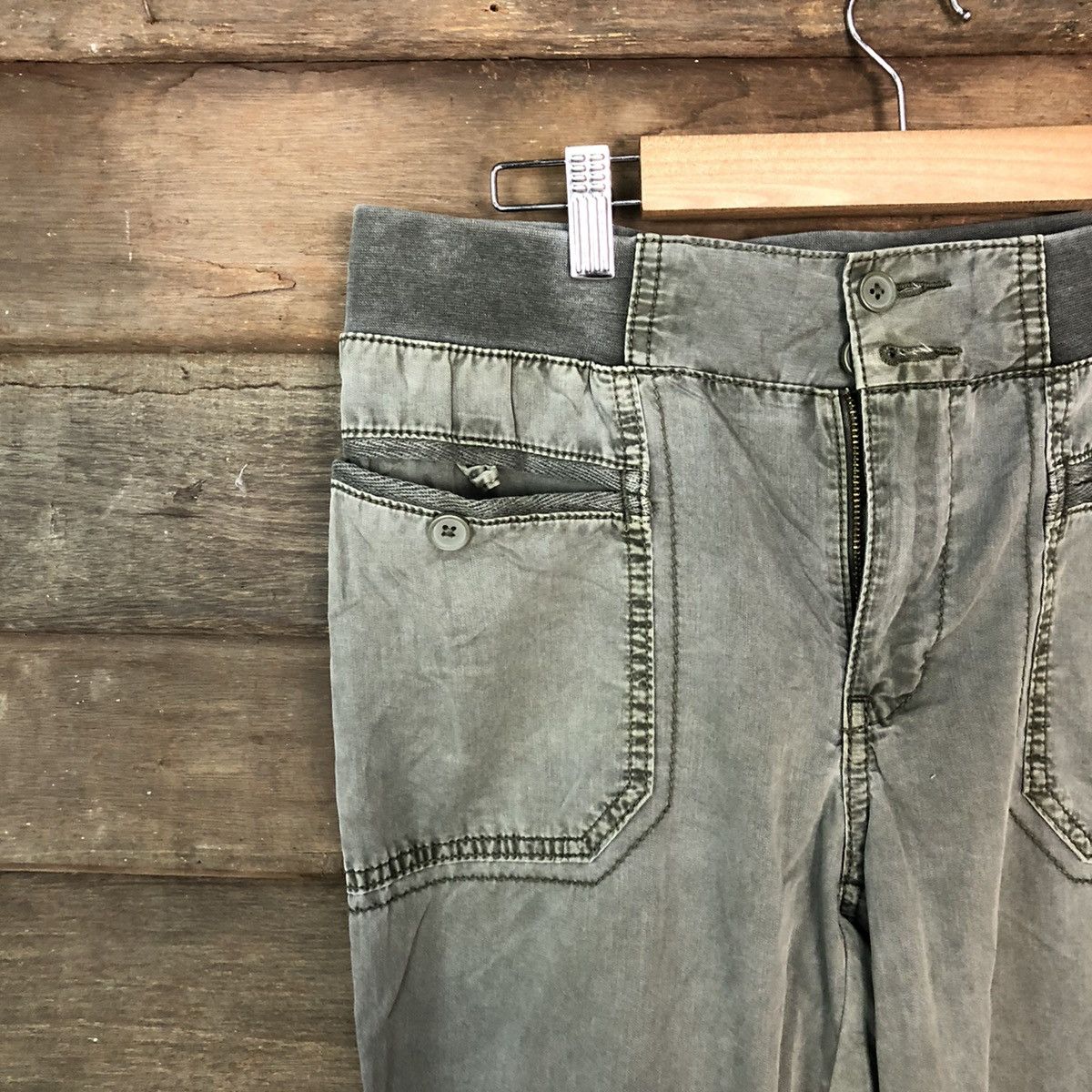 Faded Glory × Uniqlo Uniqlo faded Green jogger Cargo Pants #6934 Size US 30 / EU 46 - 4 Thumbnail