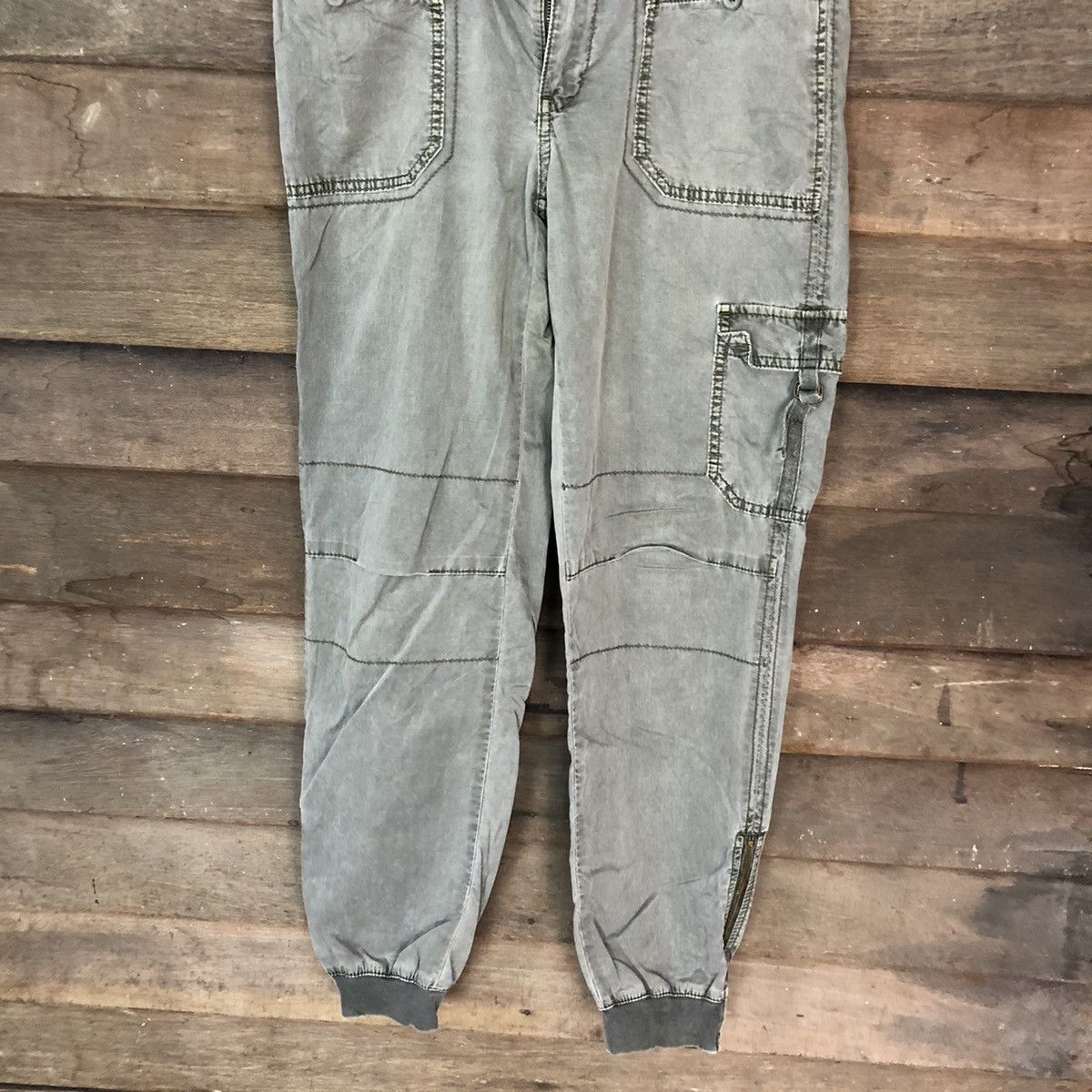 Faded Glory × Uniqlo Uniqlo faded Green jogger Cargo Pants #6934 Size US 30 / EU 46 - 3 Thumbnail