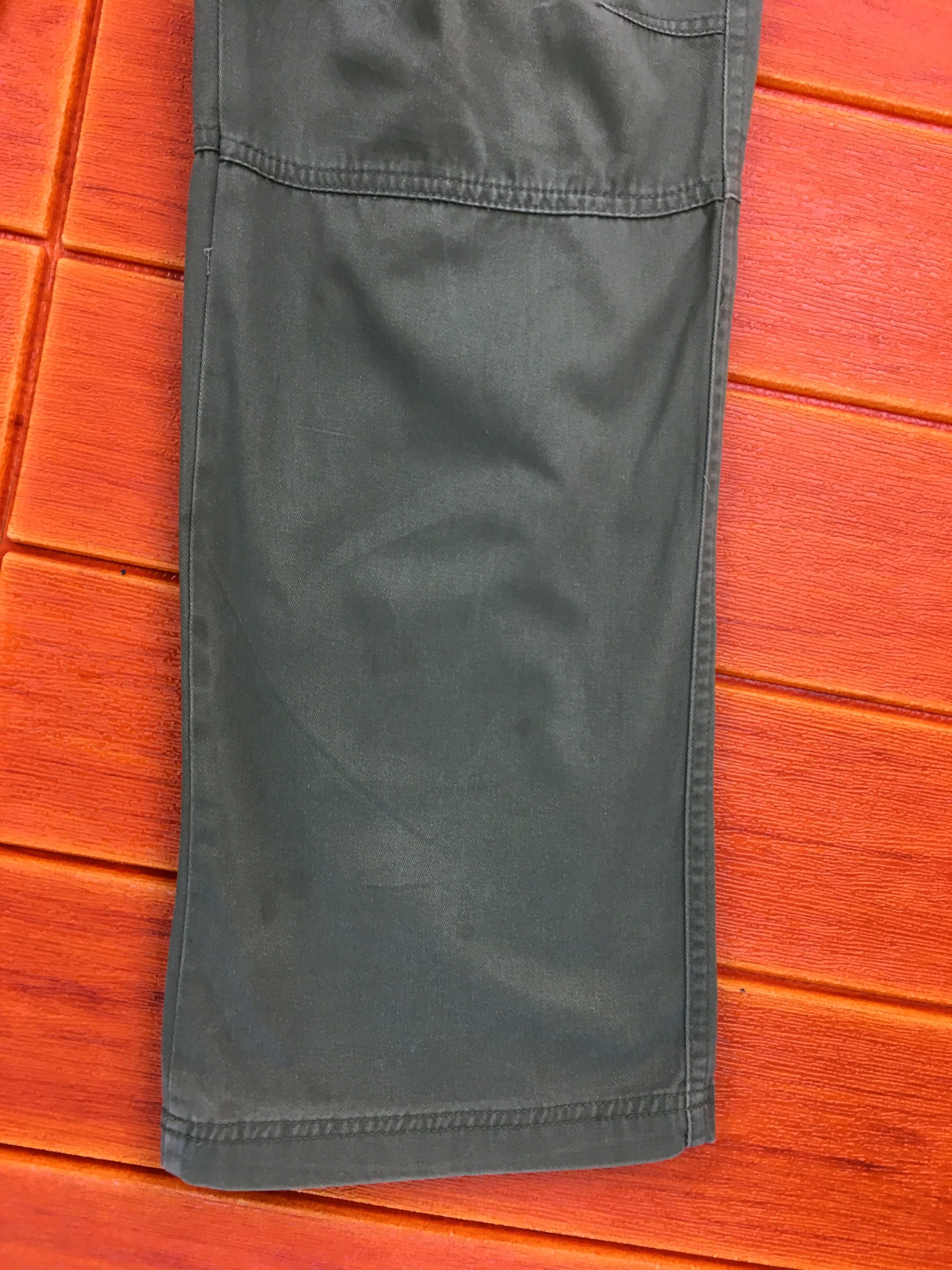 Japanese Brand TAKEO KIKUCHI Olive Green Military Tactical Cargo Pants Size US 35 - 9 Thumbnail