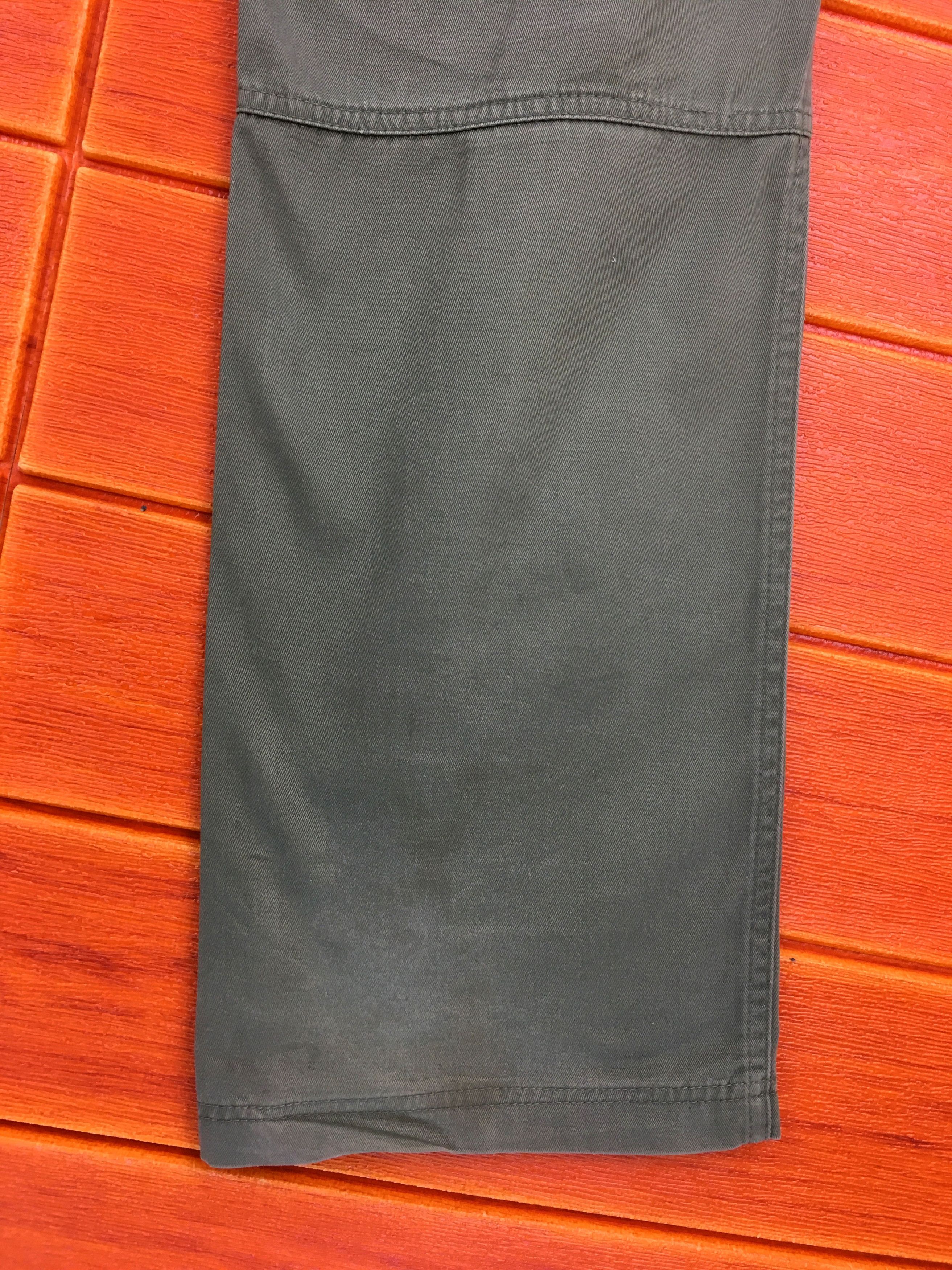 Japanese Brand TAKEO KIKUCHI Olive Green Military Tactical Cargo Pants Size US 35 - 15 Thumbnail