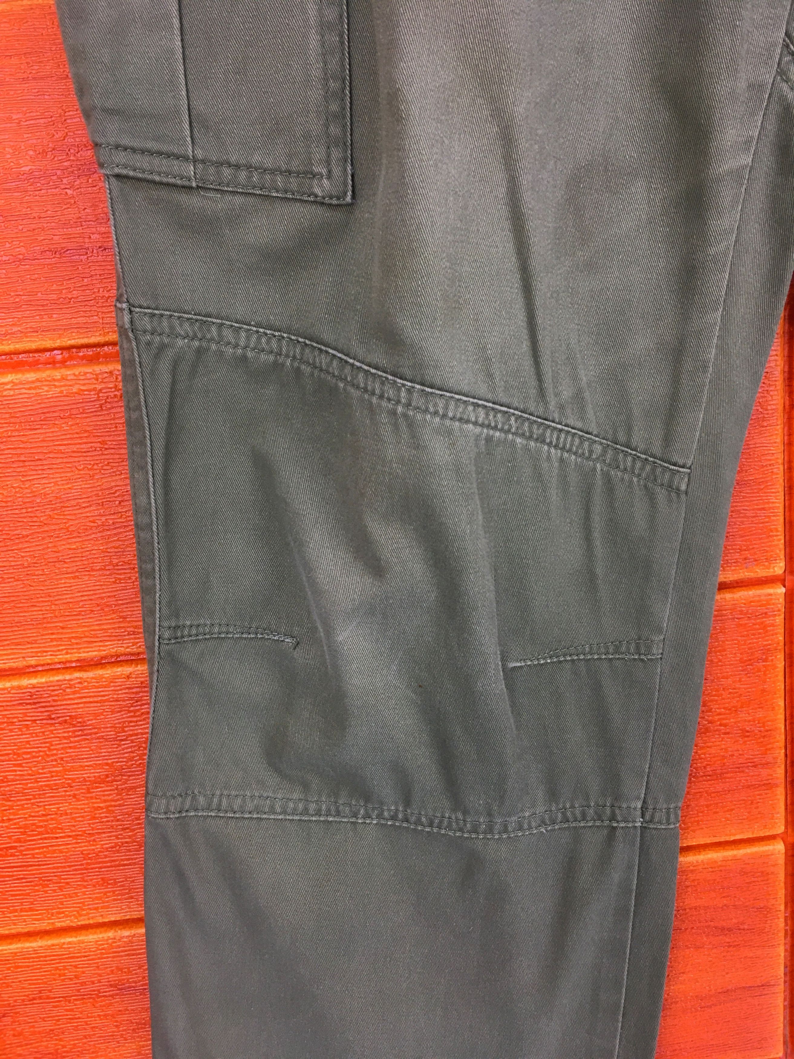 Japanese Brand TAKEO KIKUCHI Olive Green Military Tactical Cargo Pants Size US 35 - 6 Thumbnail