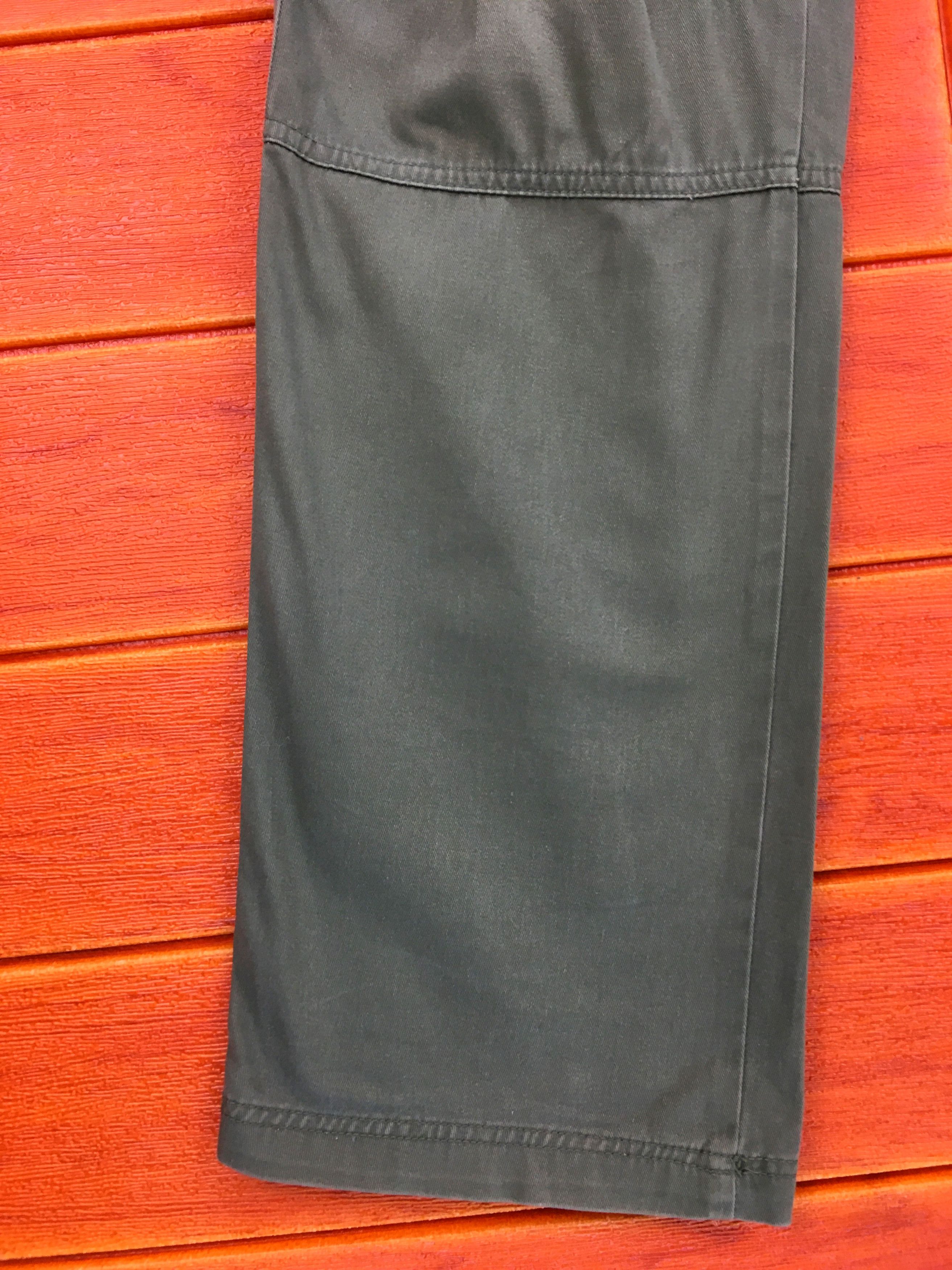 Japanese Brand TAKEO KIKUCHI Olive Green Military Tactical Cargo Pants Size US 35 - 8 Thumbnail