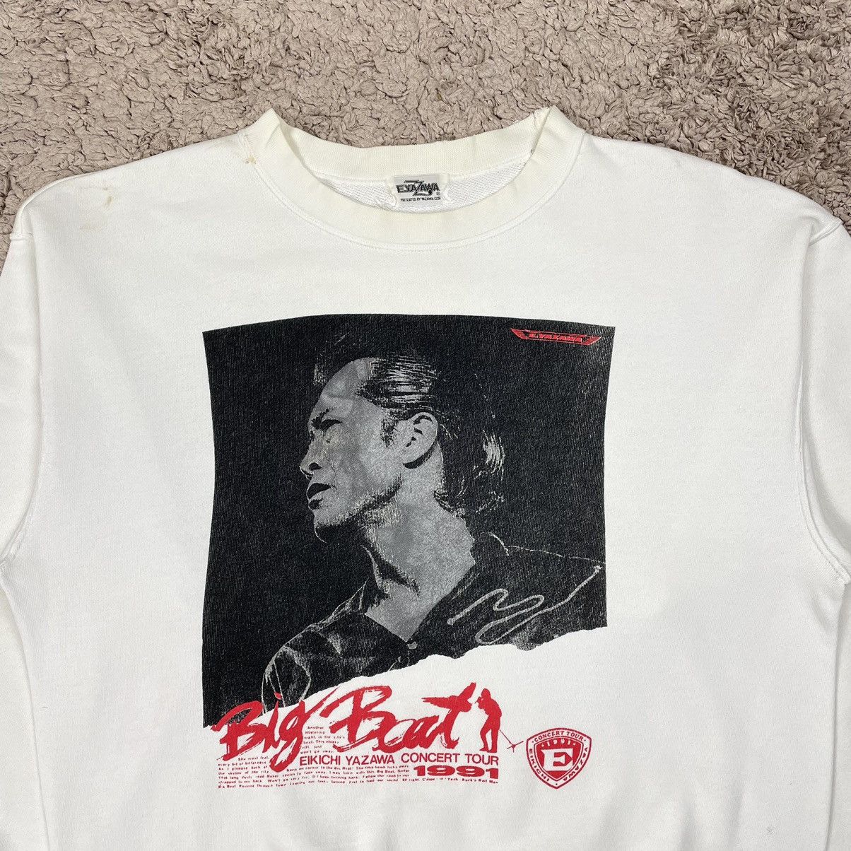 Band Tees Vintage Eikichi Yazawa Concert Tour 1991 Sweatshirt Size US XL / EU 56 / 4 - 5 Thumbnail