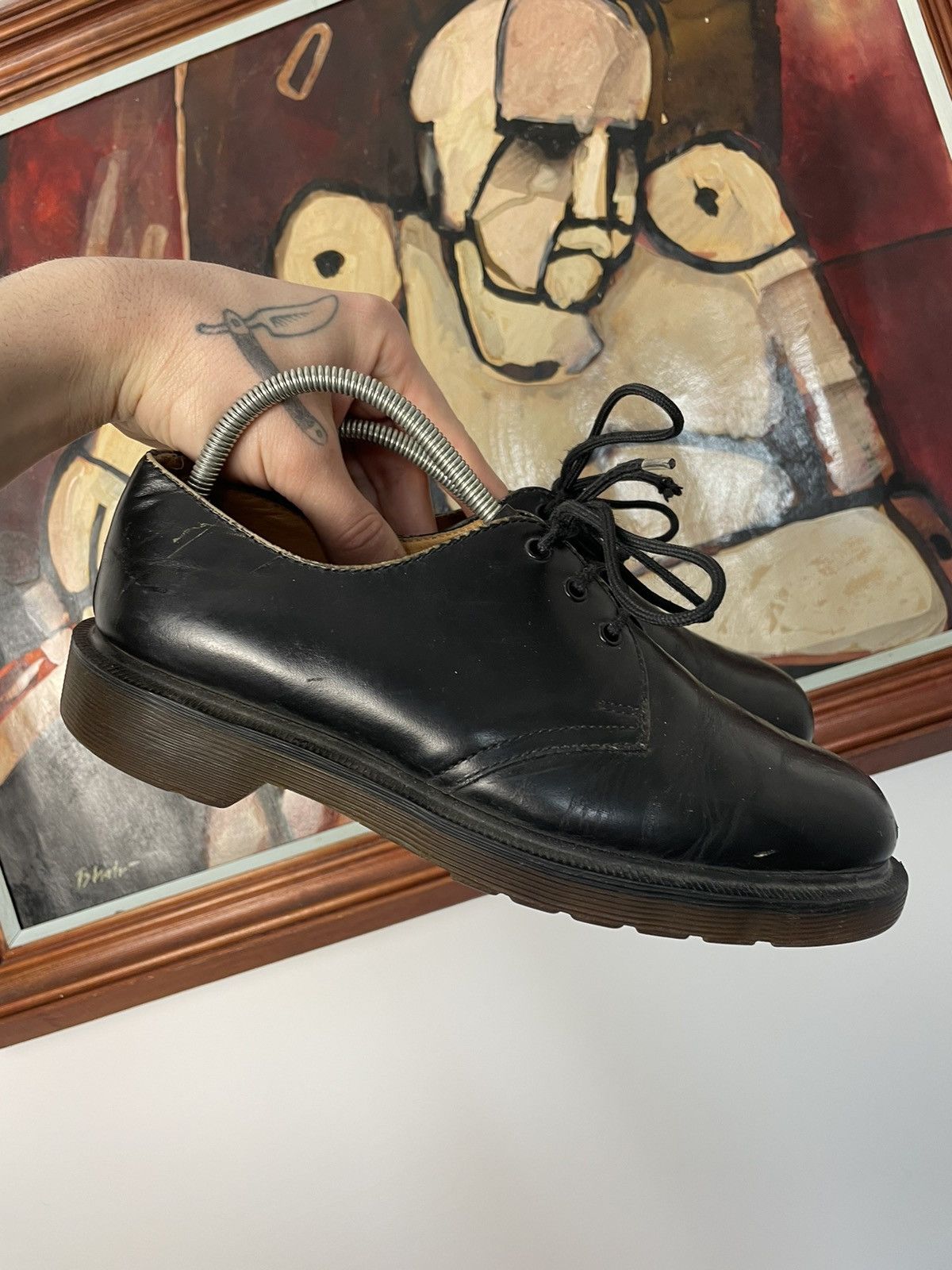 Dr. Martens Dr.Martens 1461 Black Derby Boots Classic Leather Punk Rock Size US 5 / EU 37 - 2 Thumbnail