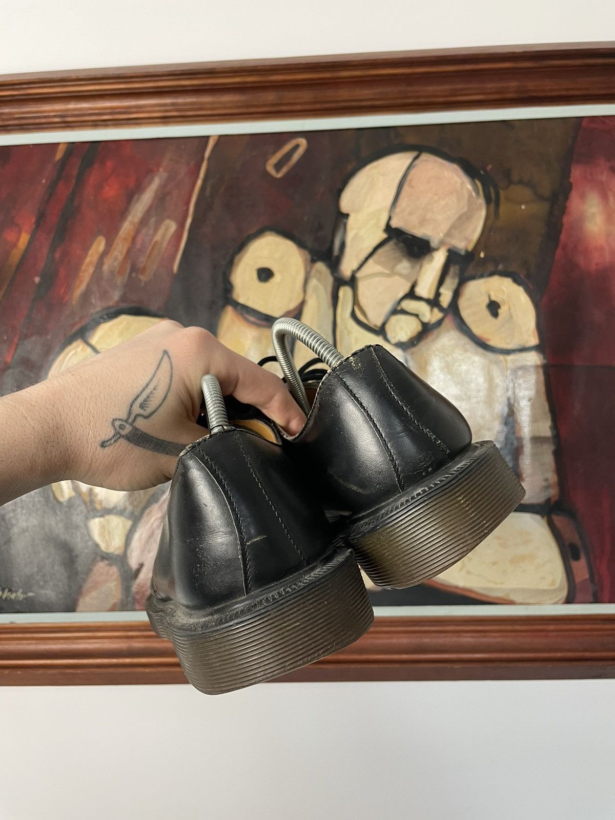 Dr. Martens Dr.Martens 1461 Black Derby Boots Classic Leather Punk Rock Size US 5 / EU 37 - 7 Thumbnail