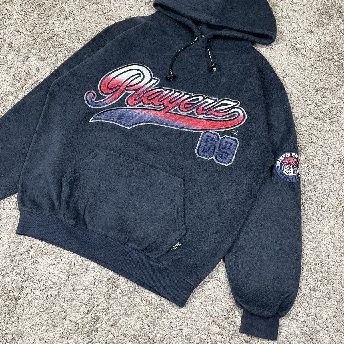 Japanese Brand Vintage Fleece Playerz69 Hoodie Size US L / EU 52-54 / 3 - 4 Thumbnail