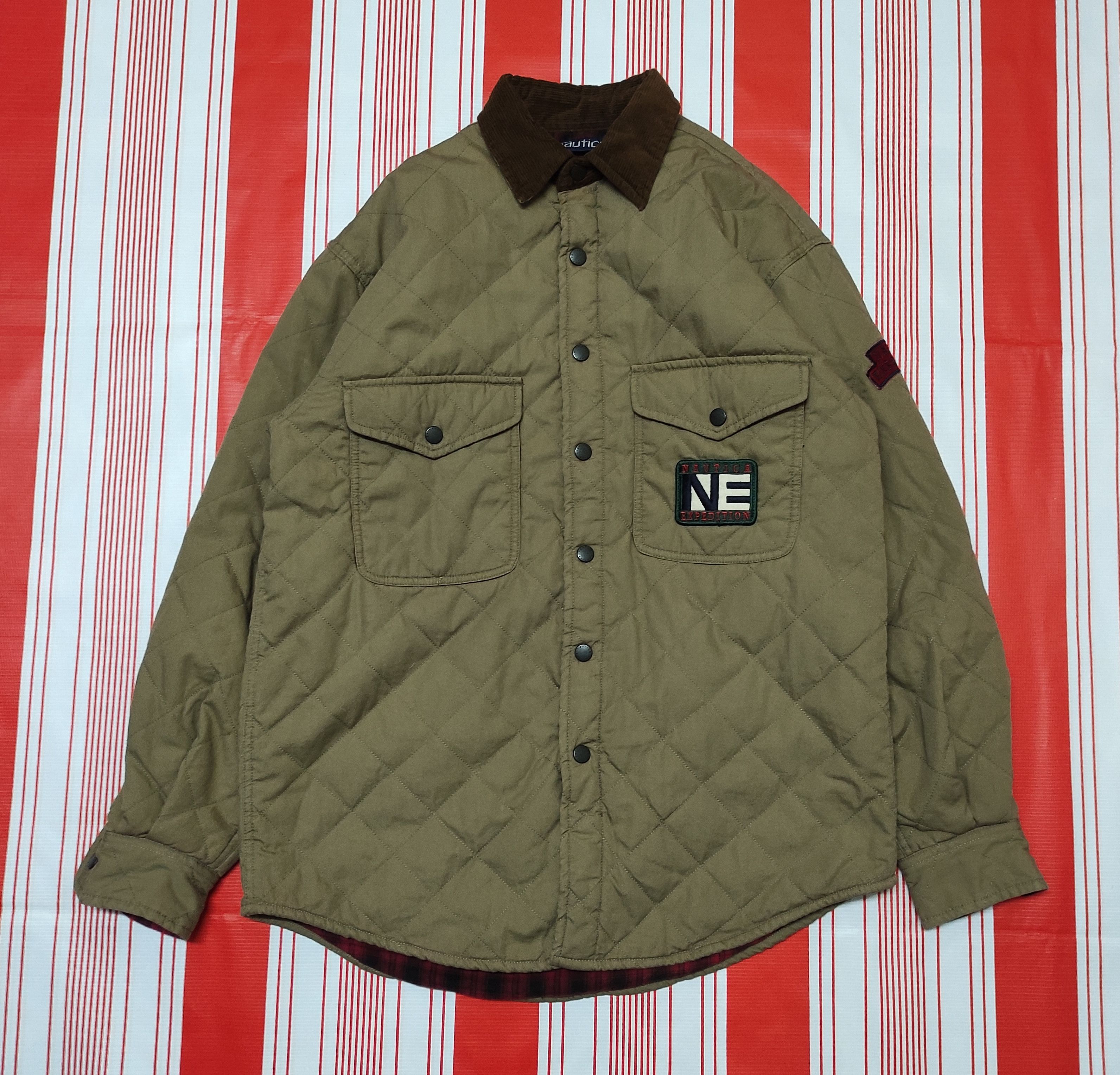 Japanese Brand × Nautica × Vintage Vtg Nautica Expedition buttondown Jacketoversized Size US M / EU 48-50 / 2 - 1 Thumbnail
