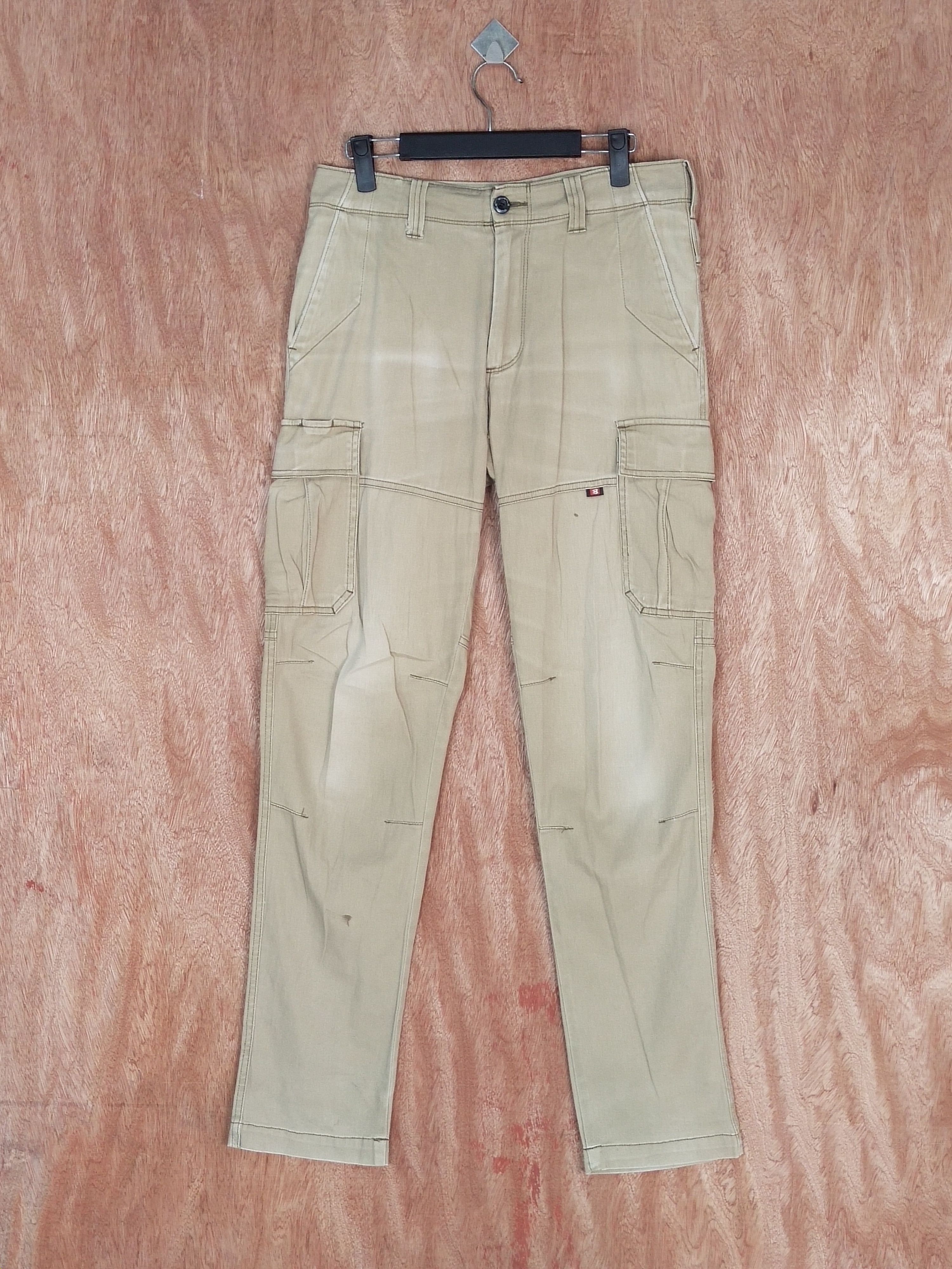 image of Burtle Light Brown Multipocket Tactical Cargo Pants S114, Men's (Size 30)