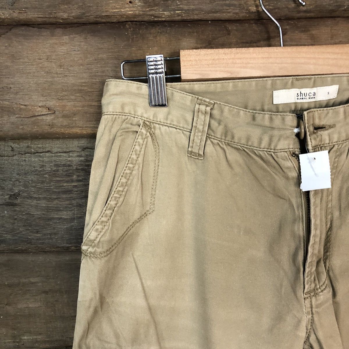 Global Work Shuca Global Work streetwear Brown Cargo Pants #4476 Size US 28 / EU 44 - 4 Thumbnail