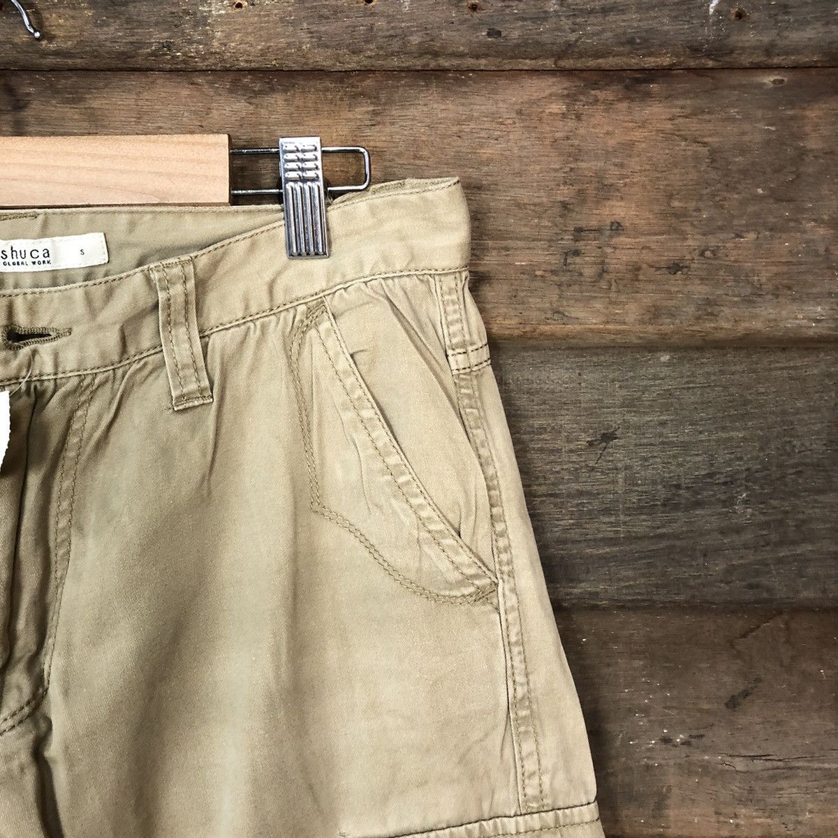 Global Work Shuca Global Work streetwear Brown Cargo Pants #4476 Size US 28 / EU 44 - 5 Thumbnail