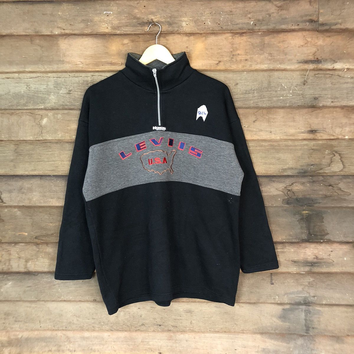 Levis U.S.A Black Sweatshirt vintageb#5612