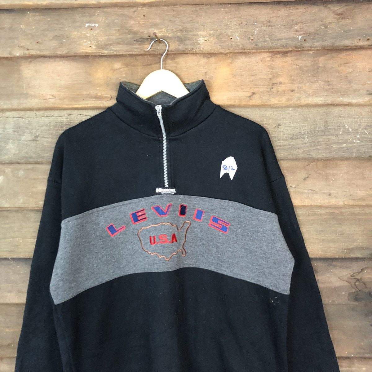 Levi's Levis U.S.A Black Sweatshirt vintageb#5612 Size US L / EU 52-54 / 3 - 2 Thumbnail