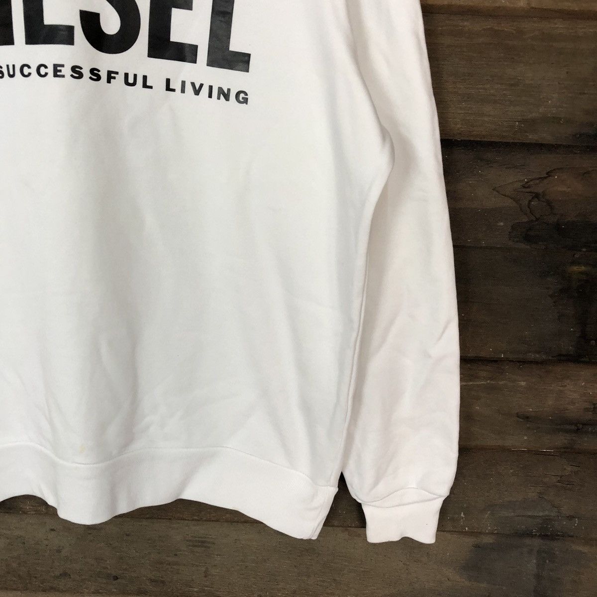 Diesel Diesel White Sweatshirt #5638 Size US XL / EU 56 / 4 - 5 Thumbnail