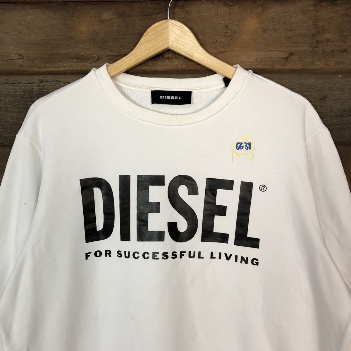 Diesel Diesel White Sweatshirt #5638 Size US XL / EU 56 / 4 - 6 Thumbnail