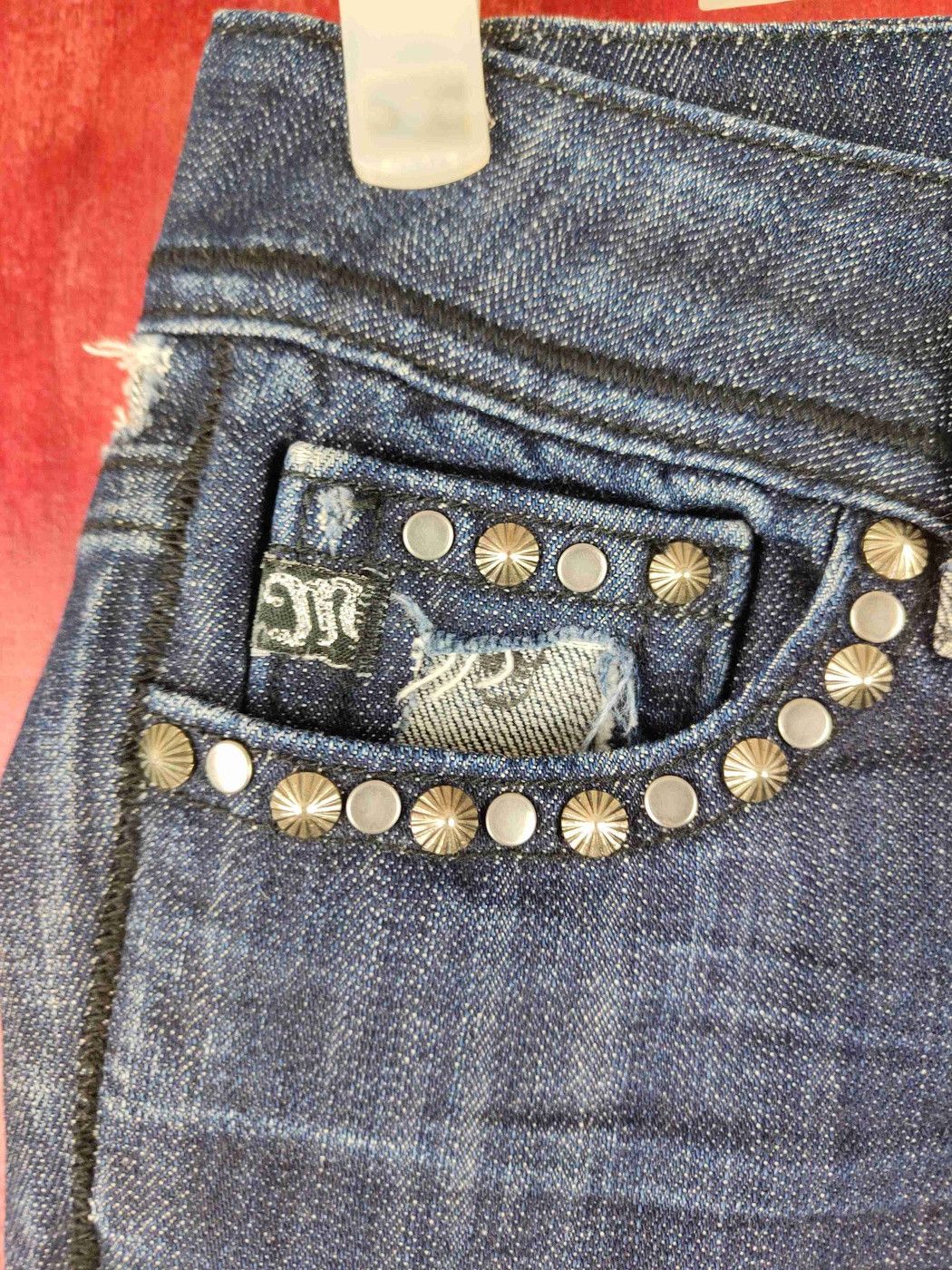 Miss Me DL Miss Me skull like if6was9 lgb denim Jeans #S1112 Size 27" / US 4 / IT 40 - 12 Thumbnail