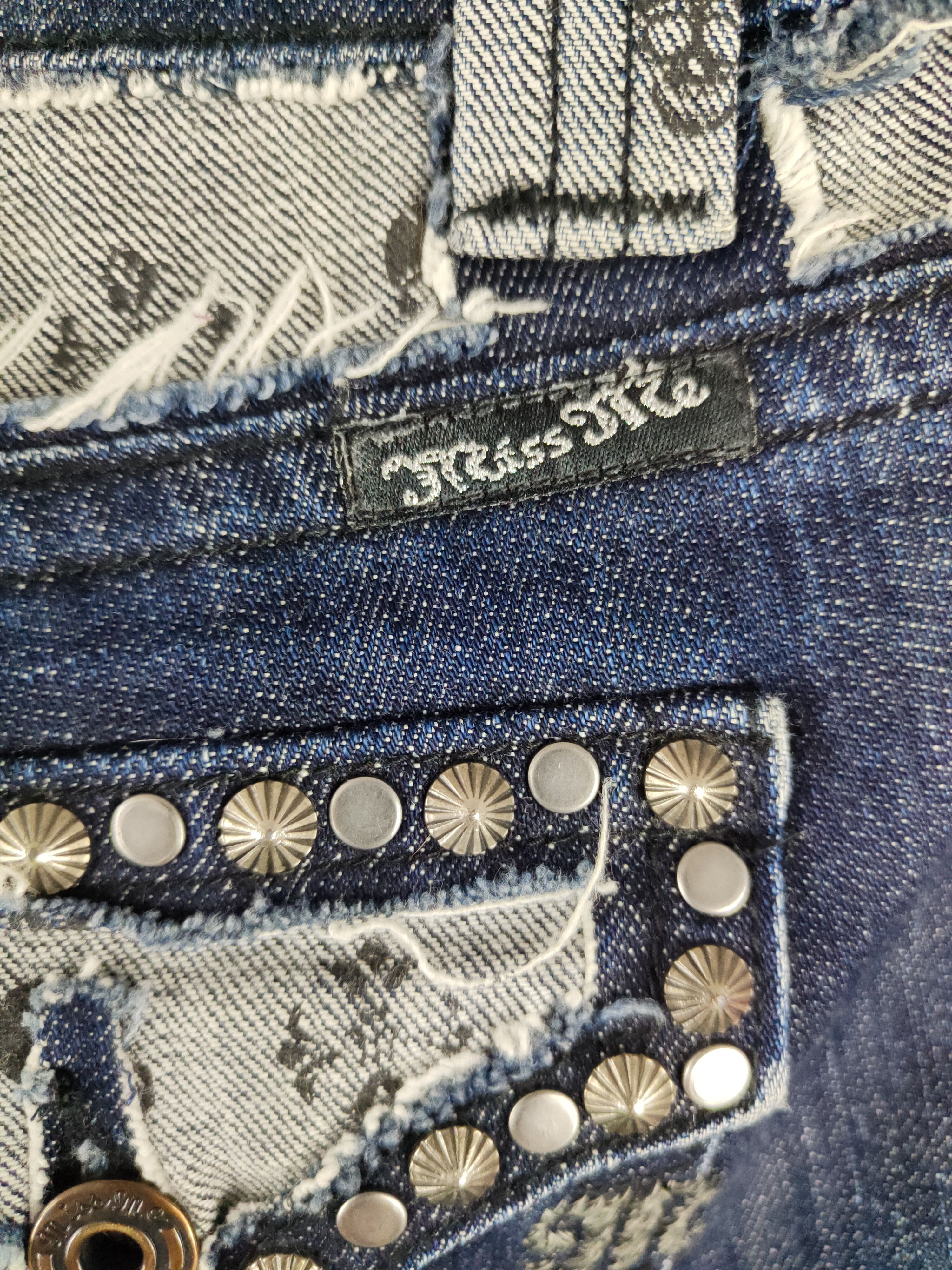 Miss Me DL Miss Me skull like if6was9 lgb denim Jeans #S1112 Size 27" / US 4 / IT 40 - 4 Thumbnail