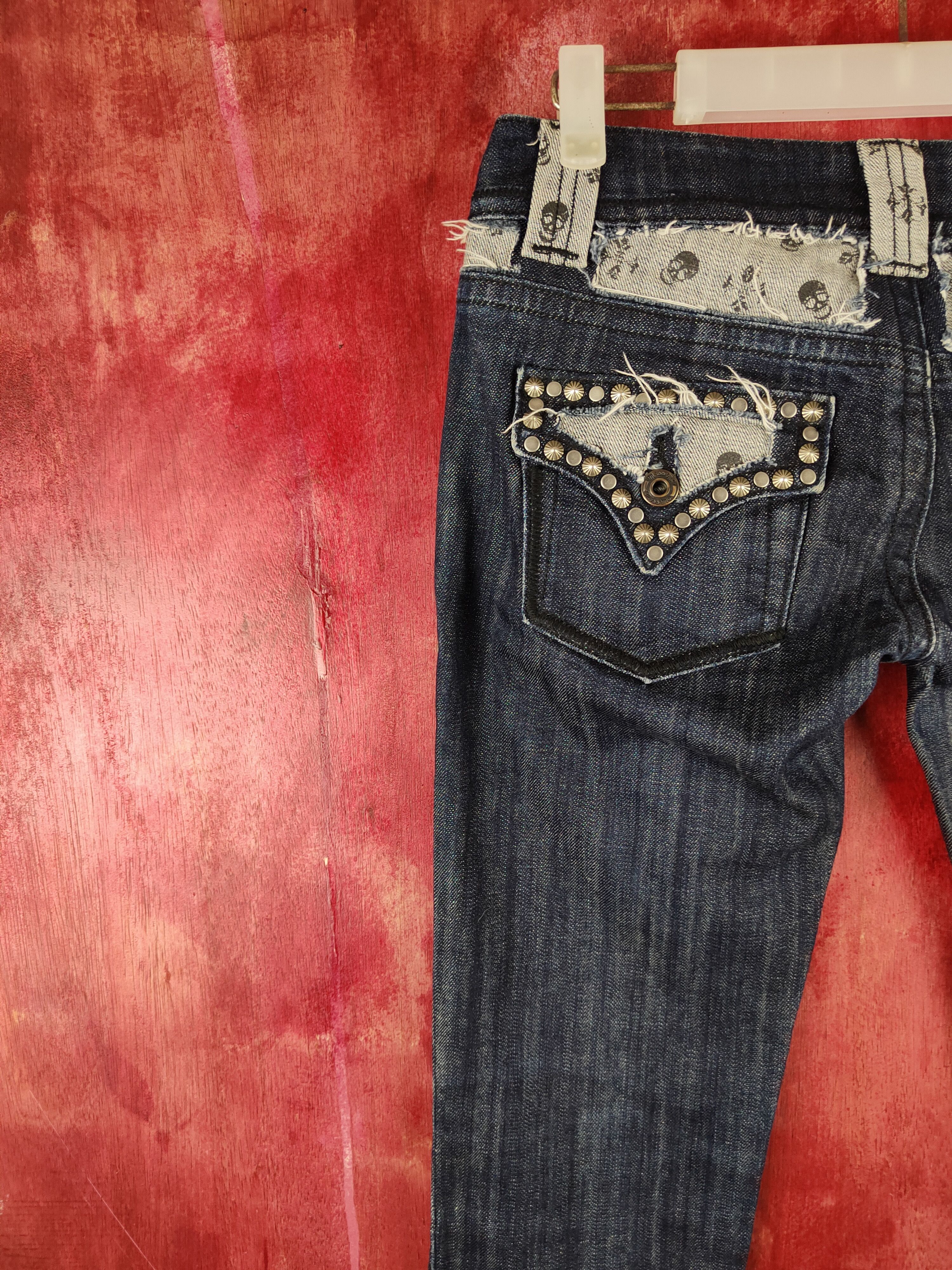 Miss Me DL Miss Me skull like if6was9 lgb denim Jeans #S1112 Size 27" / US 4 / IT 40 - 2 Thumbnail