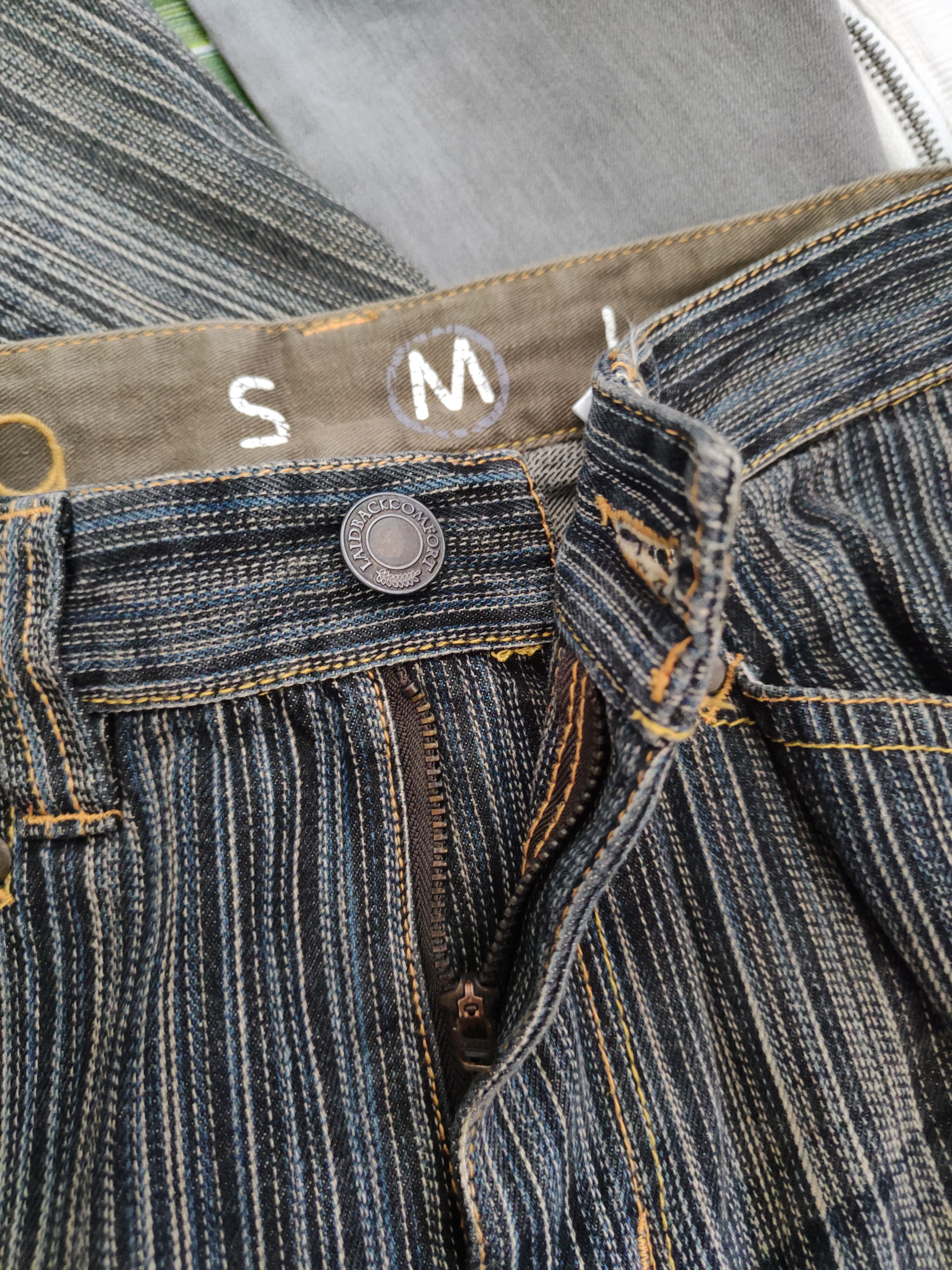 Japanese Brand Ikka Dark Blue Faded stripe denim Jeans pants #S1111 Size 30" / US 8 / IT 44 - 12 Thumbnail