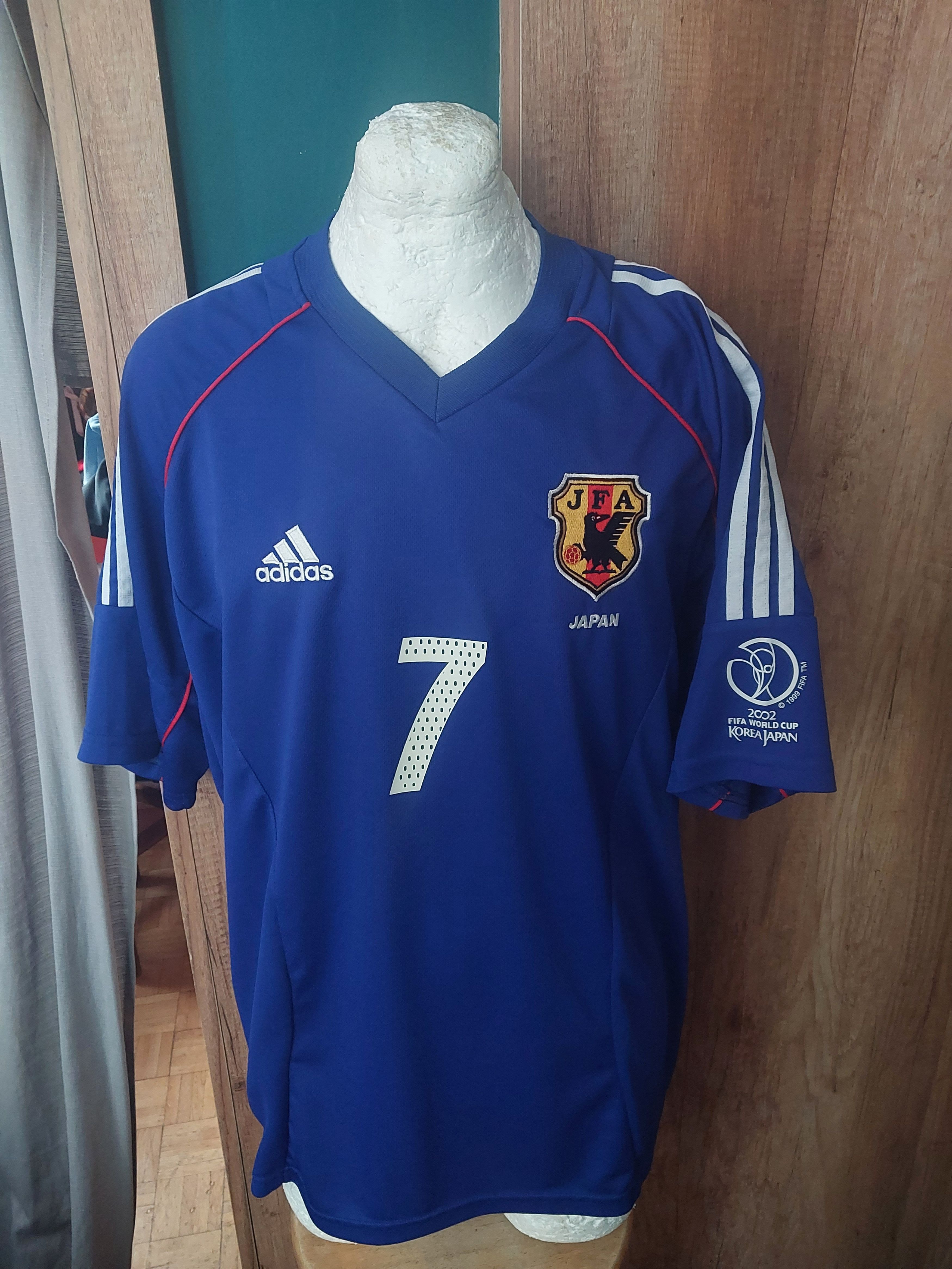 JAPAN 2002 WORLD CUP KOREA-JAPAN NAKATA JERSEY ADIDAS AWAY SHIRT