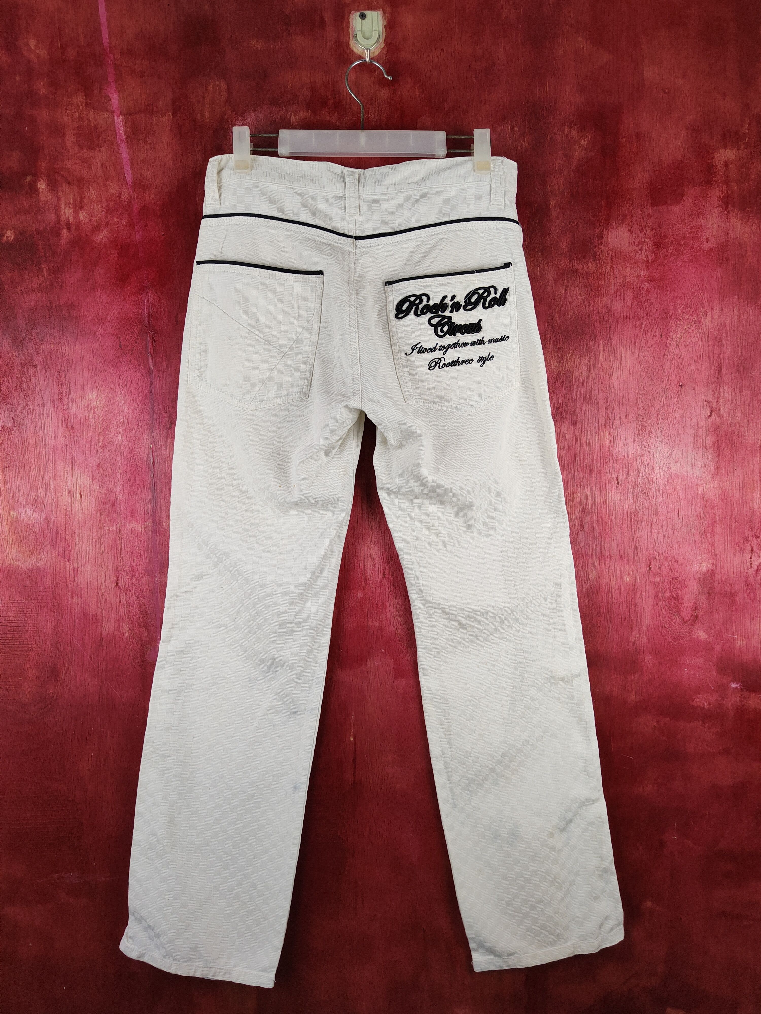 Japanese Brand × Seditionaries Root Three Style checkered White Casual Pants #S1109 Size 30" / US 8 / IT 44 - 7 Thumbnail