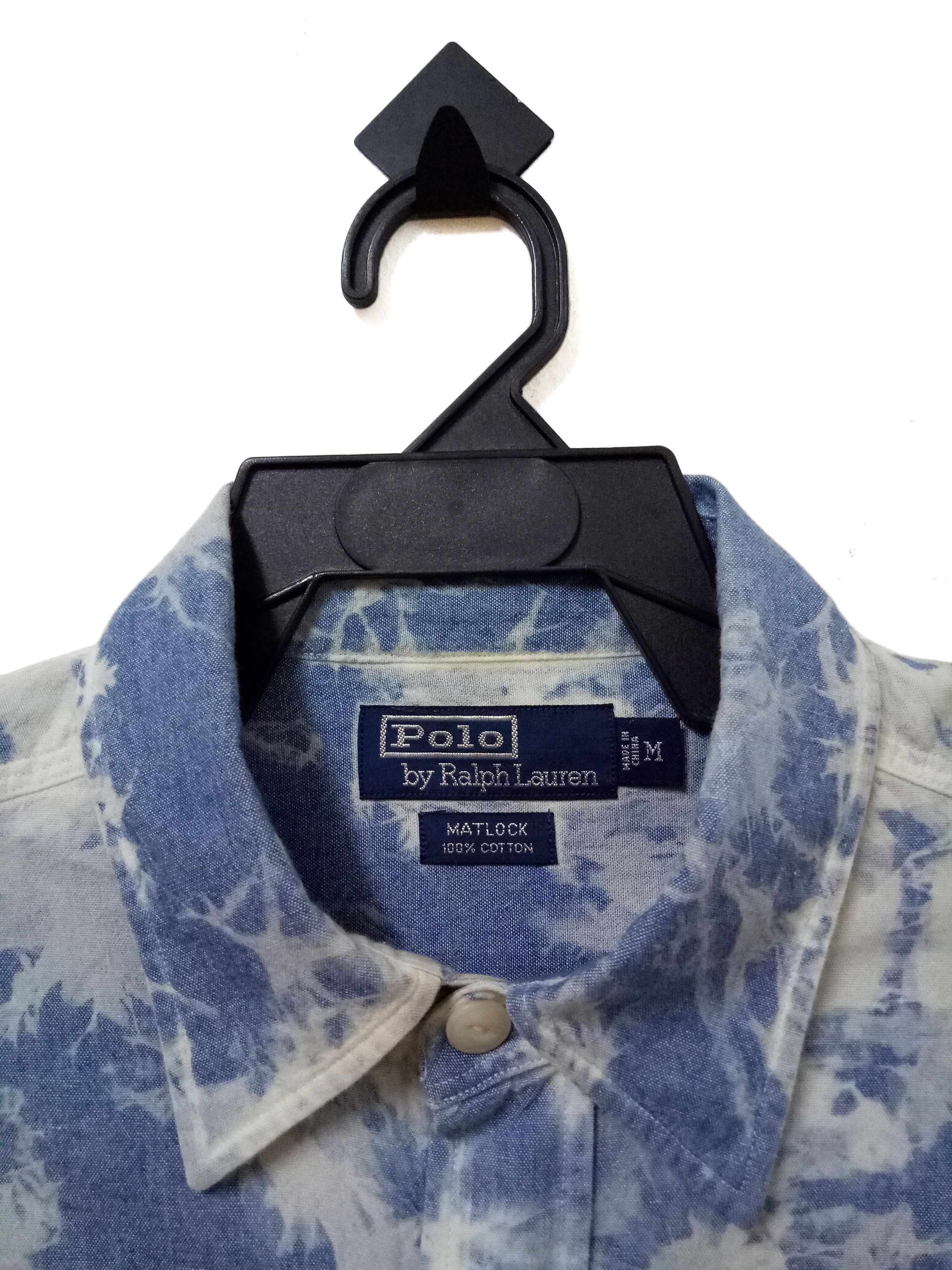 Polo Ralph Lauren 🔥🔥🔥Polo Ralph Lauren Cloud Motive Matlock Acid Wash Shirt Size US M / EU 48-50 / 2 - 5 Thumbnail