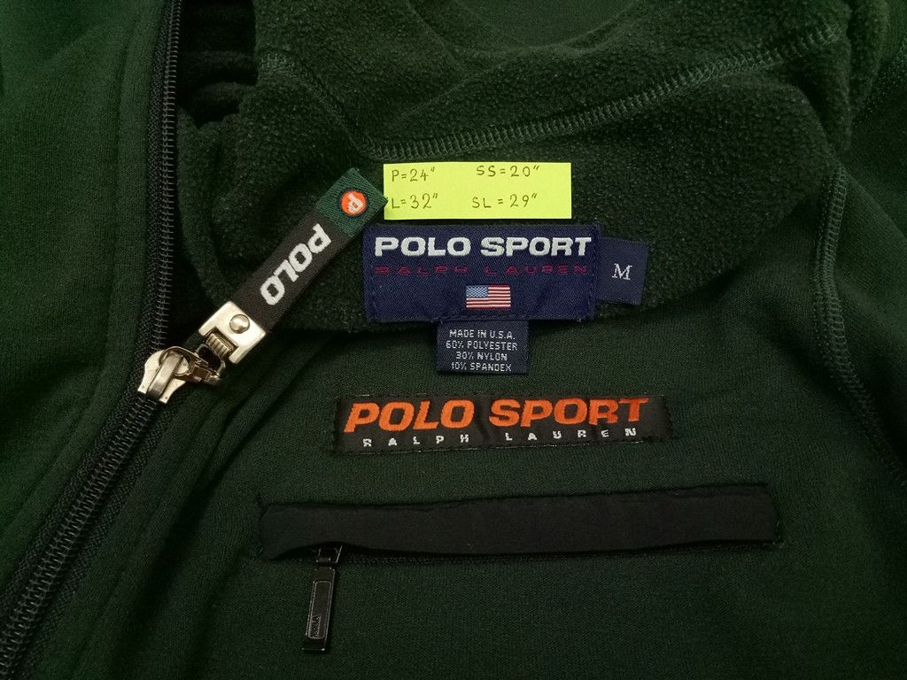 Polo Ralph Lauren 🔥Polo Sport Made in USA Fleece Half Zip Up Jacket Rare Size US M / EU 48-50 / 2 - 6 Thumbnail