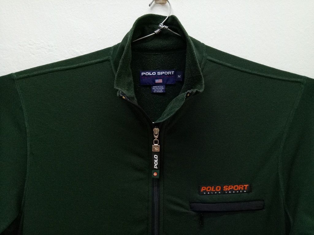 Polo Ralph Lauren 🔥Polo Sport Made in USA Fleece Half Zip Up Jacket Rare Size US M / EU 48-50 / 2 - 4 Thumbnail