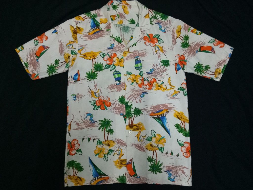 Vintage 🔥🔥🔥Vintage Colourfull Hawaiian Beach Button Up Shirts Size US M / EU 48-50 / 2 - 3 Thumbnail
