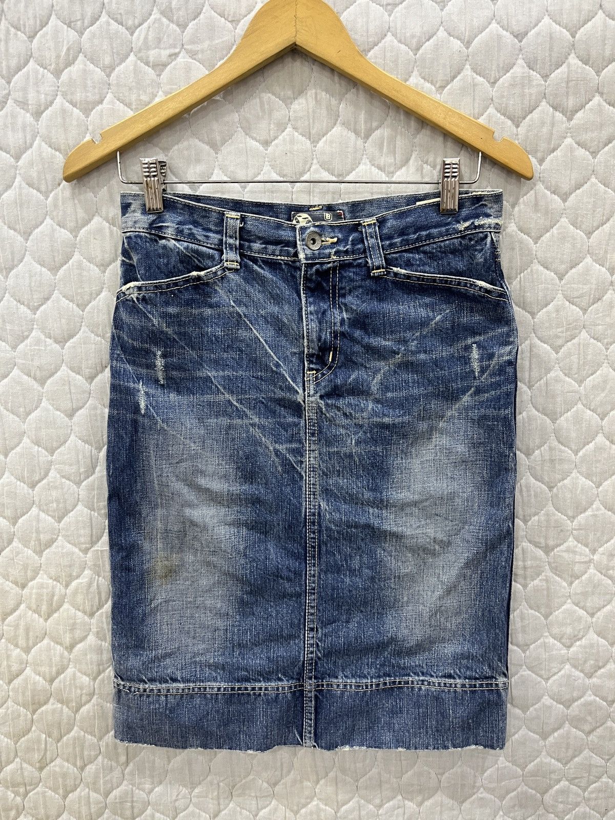 Blue Blue Japan (Yyy). 🔥🔥🔥ARCHIVE VINTAGE BLUE BLUE JAPAN SKIRTS Size 29" - 2 Thumbnail