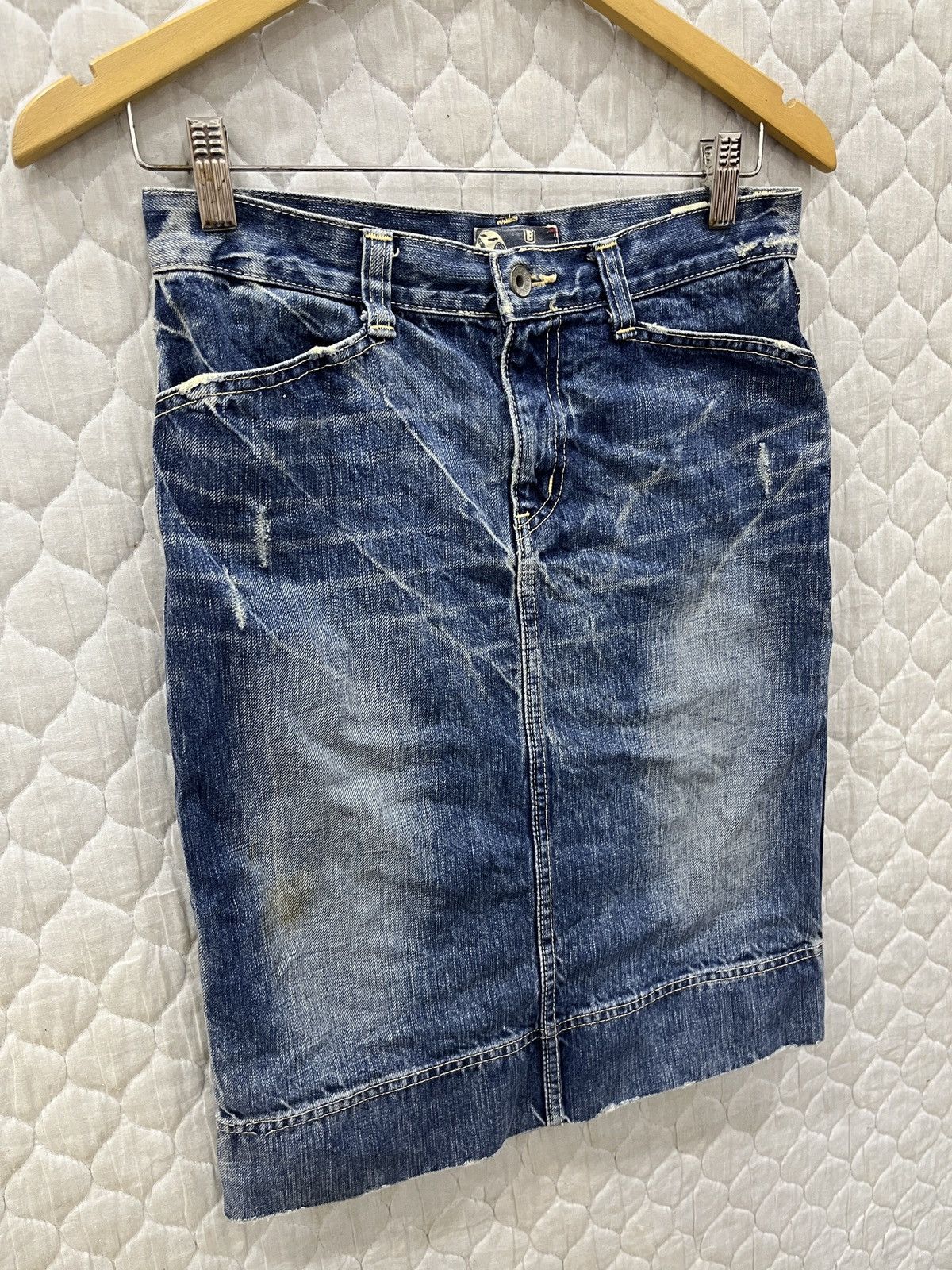 Blue Blue Japan (Yyy). 🔥🔥🔥ARCHIVE VINTAGE BLUE BLUE JAPAN SKIRTS Size 29" - 4 Thumbnail