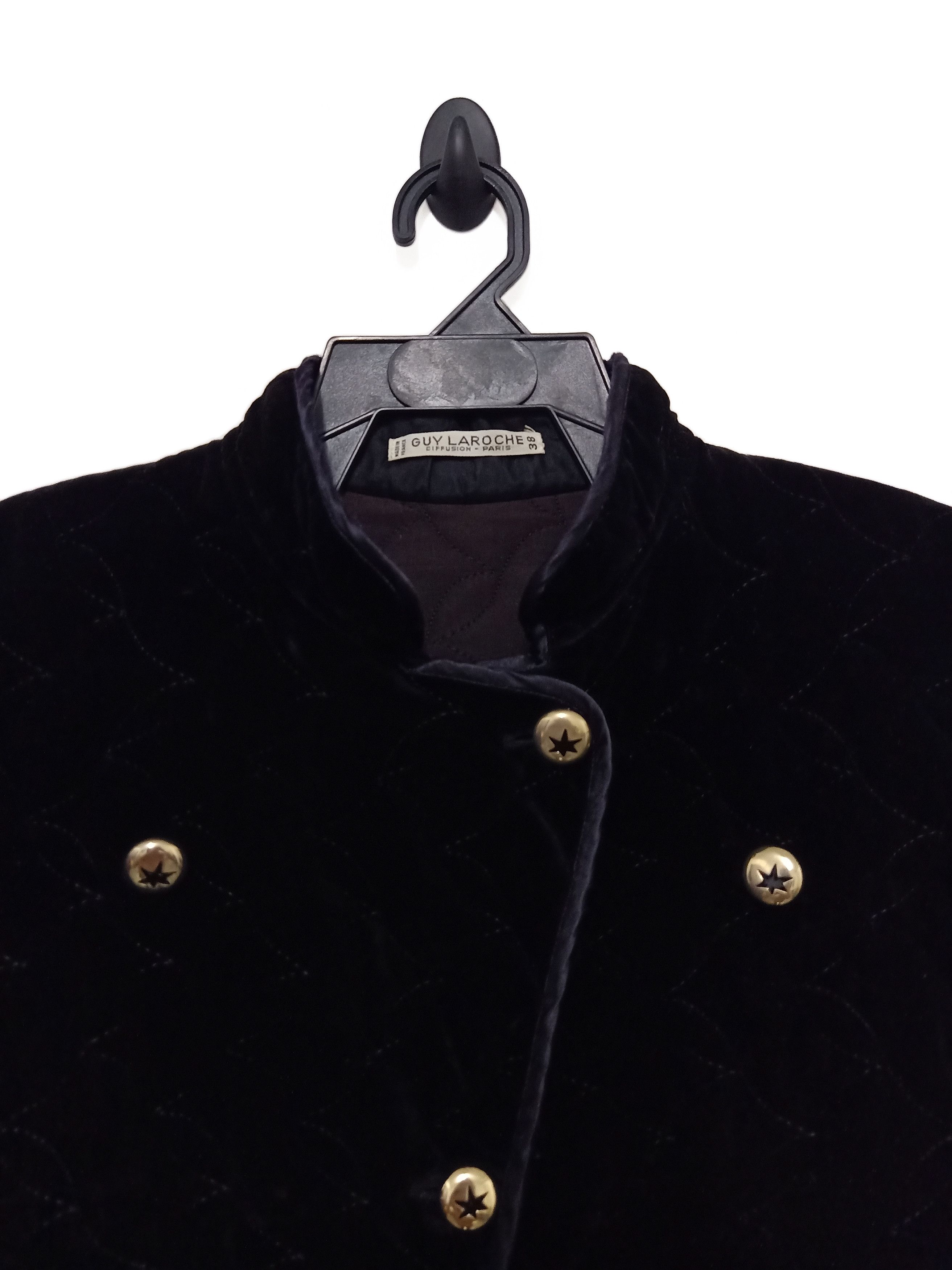 Guy Laroche 🔥Guy Laroche Vintage Made in France Velvet Quilted Jacket Size US M / EU 48-50 / 2 - 4 Thumbnail