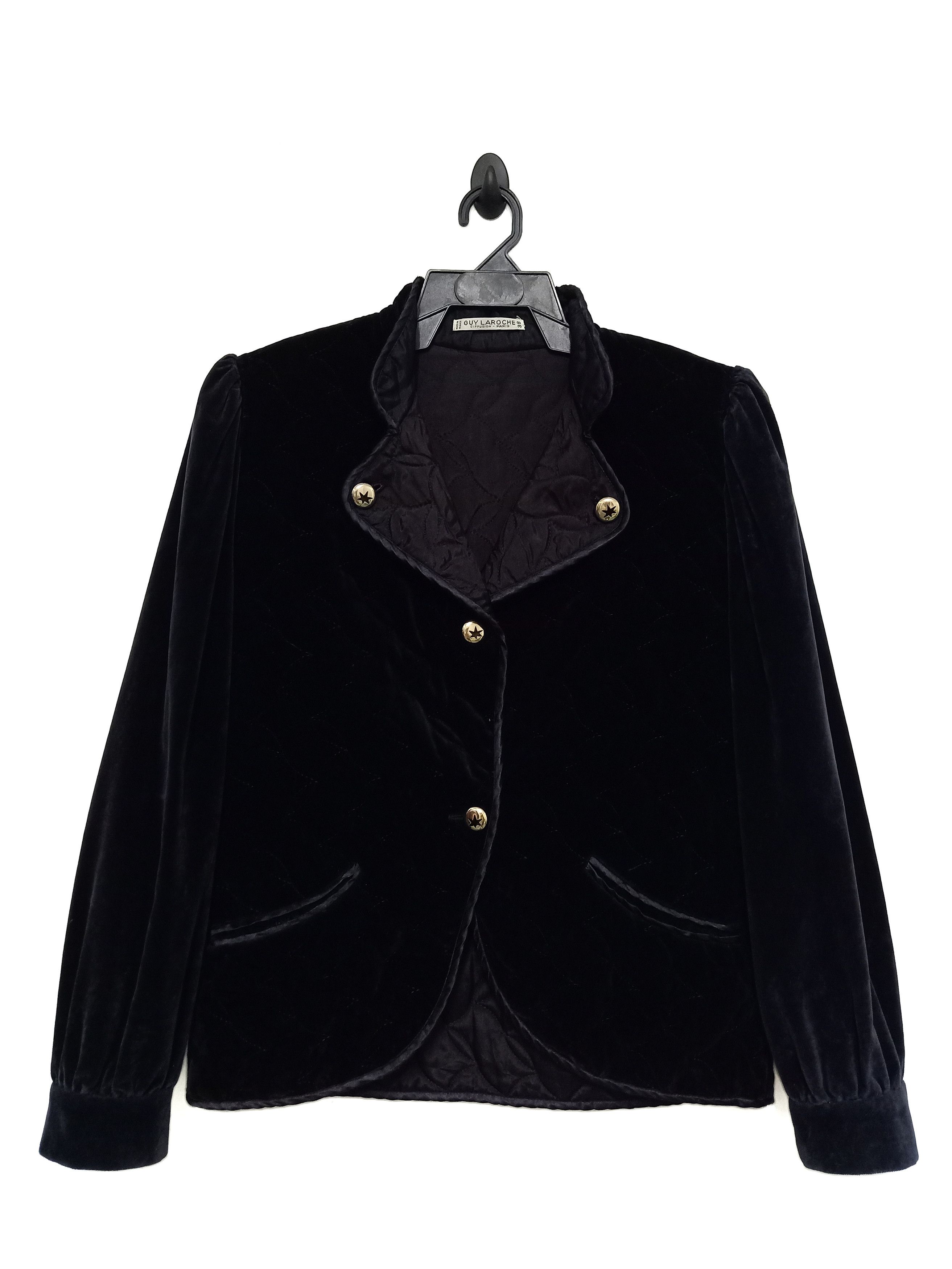 Guy Laroche 🔥Guy Laroche Vintage Made in France Velvet Quilted Jacket Size US M / EU 48-50 / 2 - 10 Thumbnail