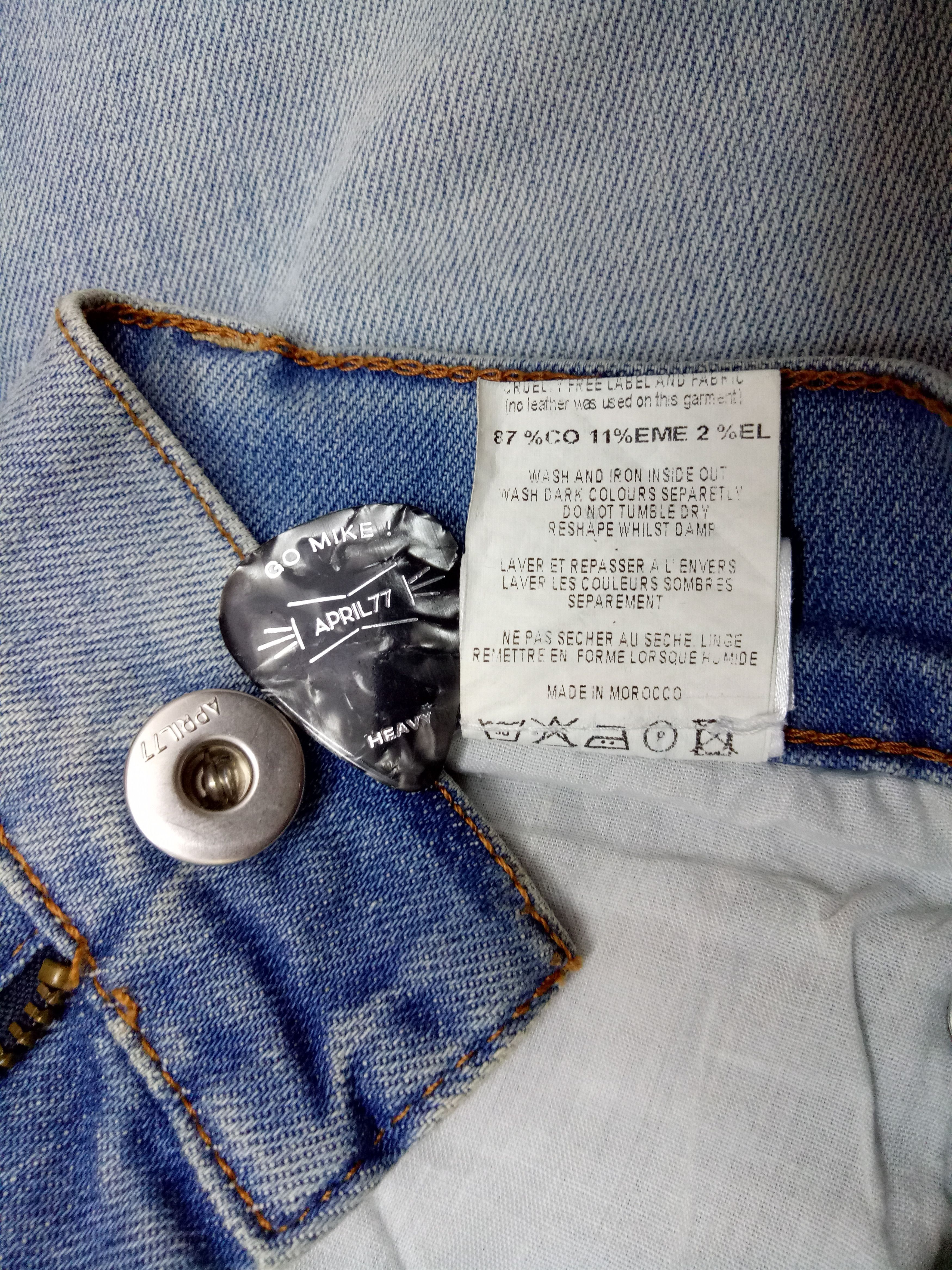 April 77 🔥🔥April 77 Records Go Mike Heavy Rock Skinny Denim Jeans Size US 30 / EU 46 - 7 Thumbnail