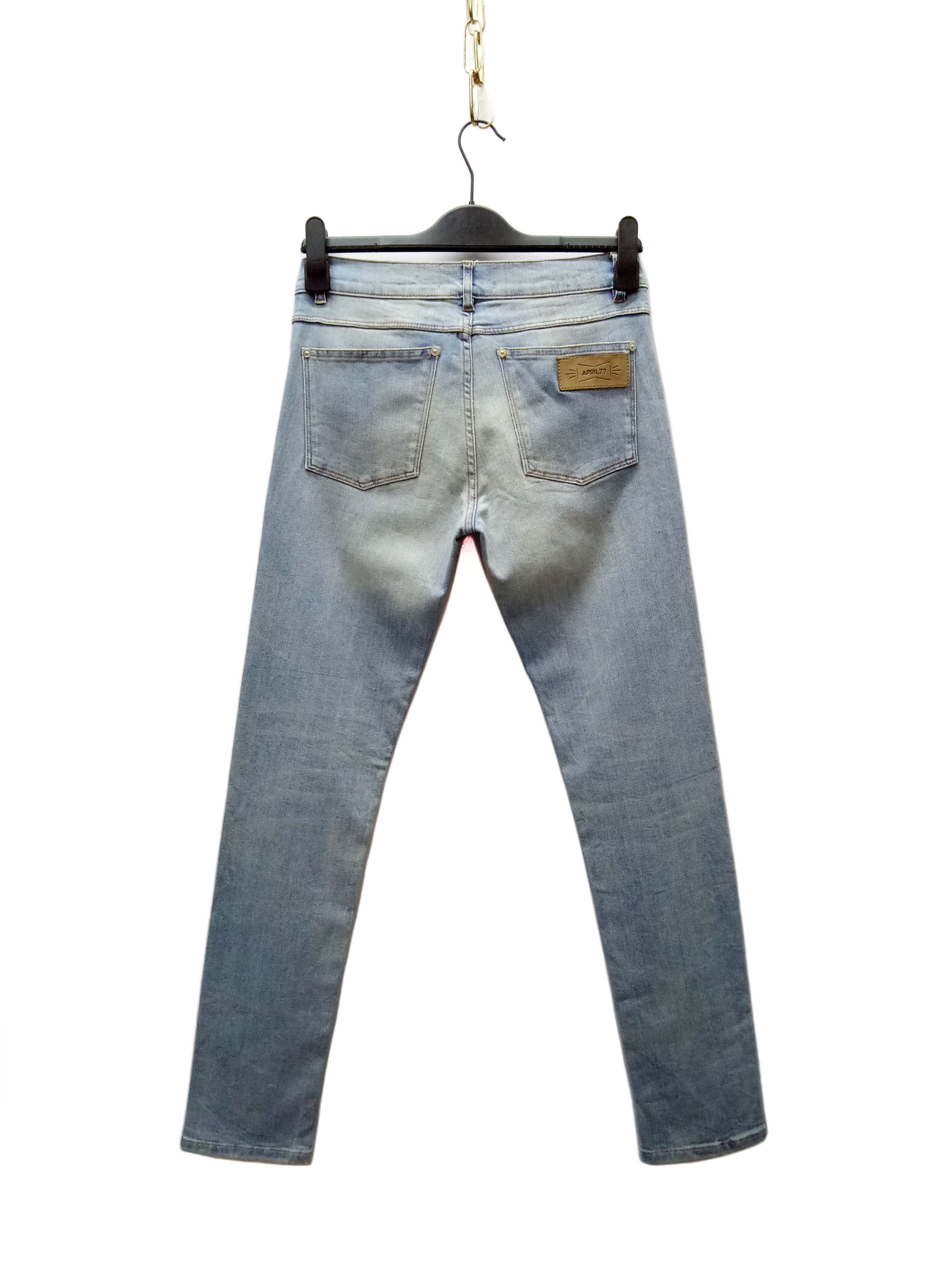 April 77 🔥🔥April 77 Records Go Mike Heavy Rock Skinny Denim Jeans Size US 30 / EU 46 - 2 Thumbnail