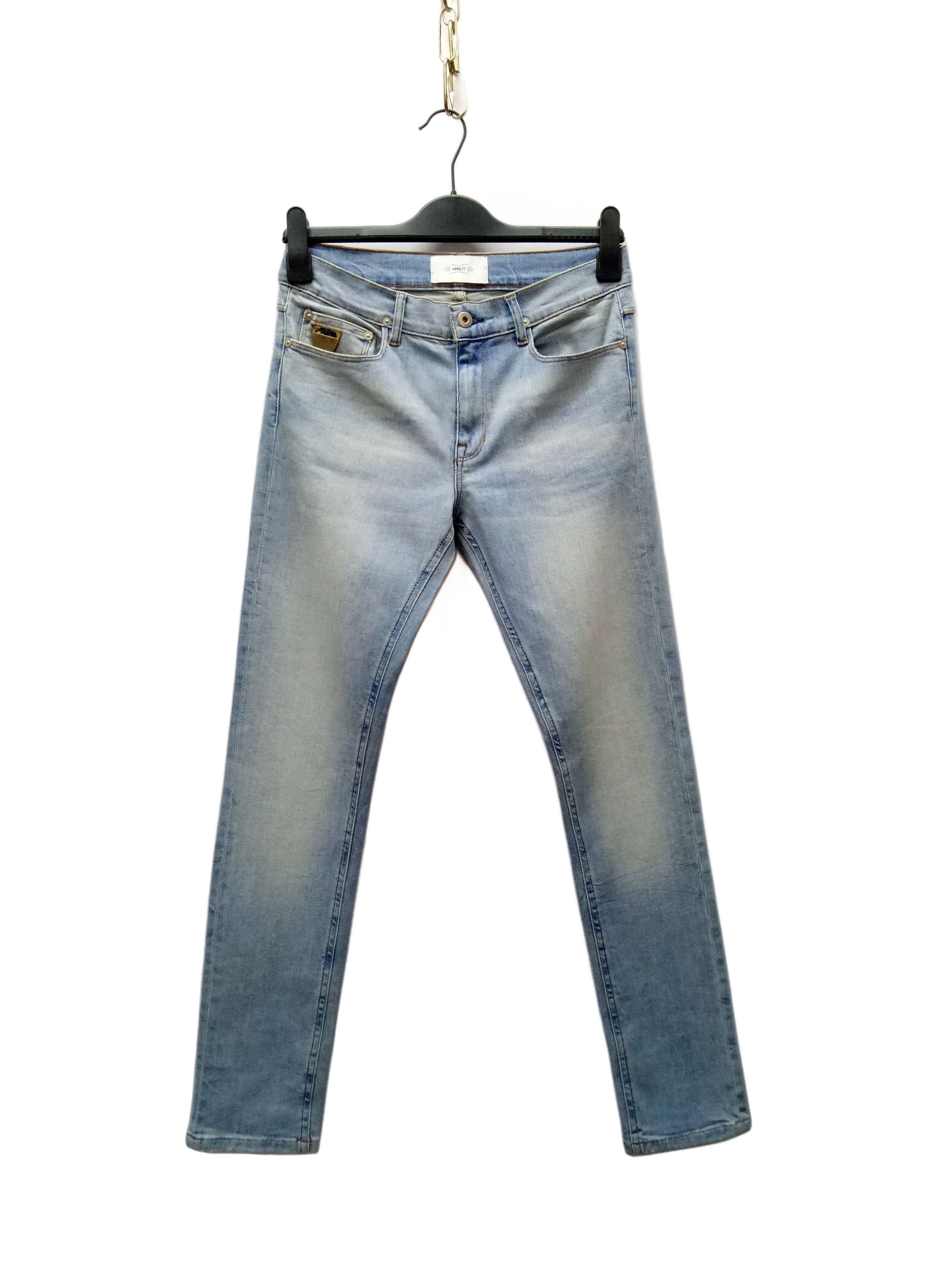 April 77 🔥🔥April 77 Records Go Mike Heavy Rock Skinny Denim Jeans Size US 30 / EU 46 - 1 Thumbnail