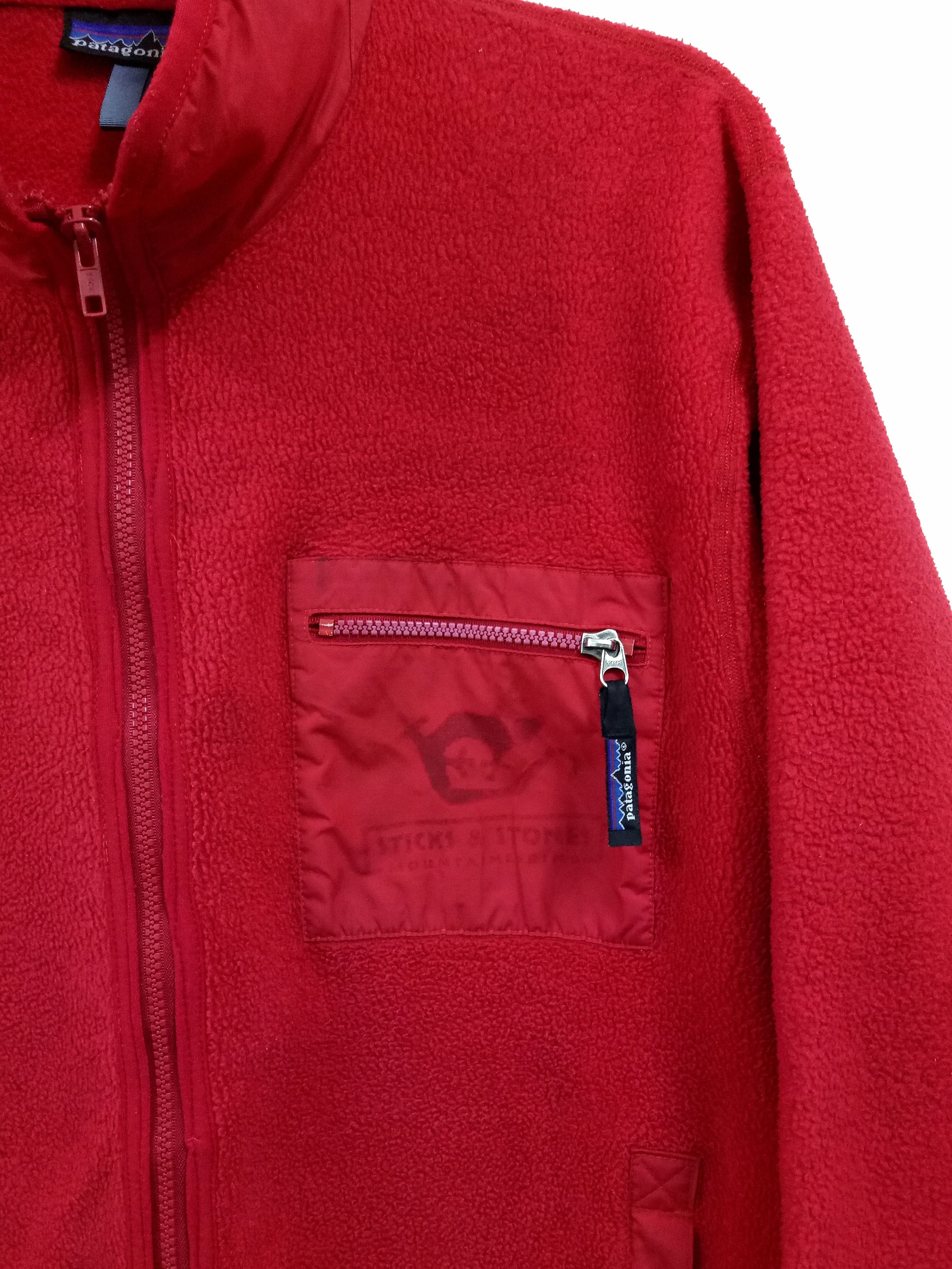 Patagonia 🔥🔥🔥Vintage Patagonia Deep Pile Retro X Fleece RED Jacket Size US L / EU 52-54 / 3 - 5 Thumbnail