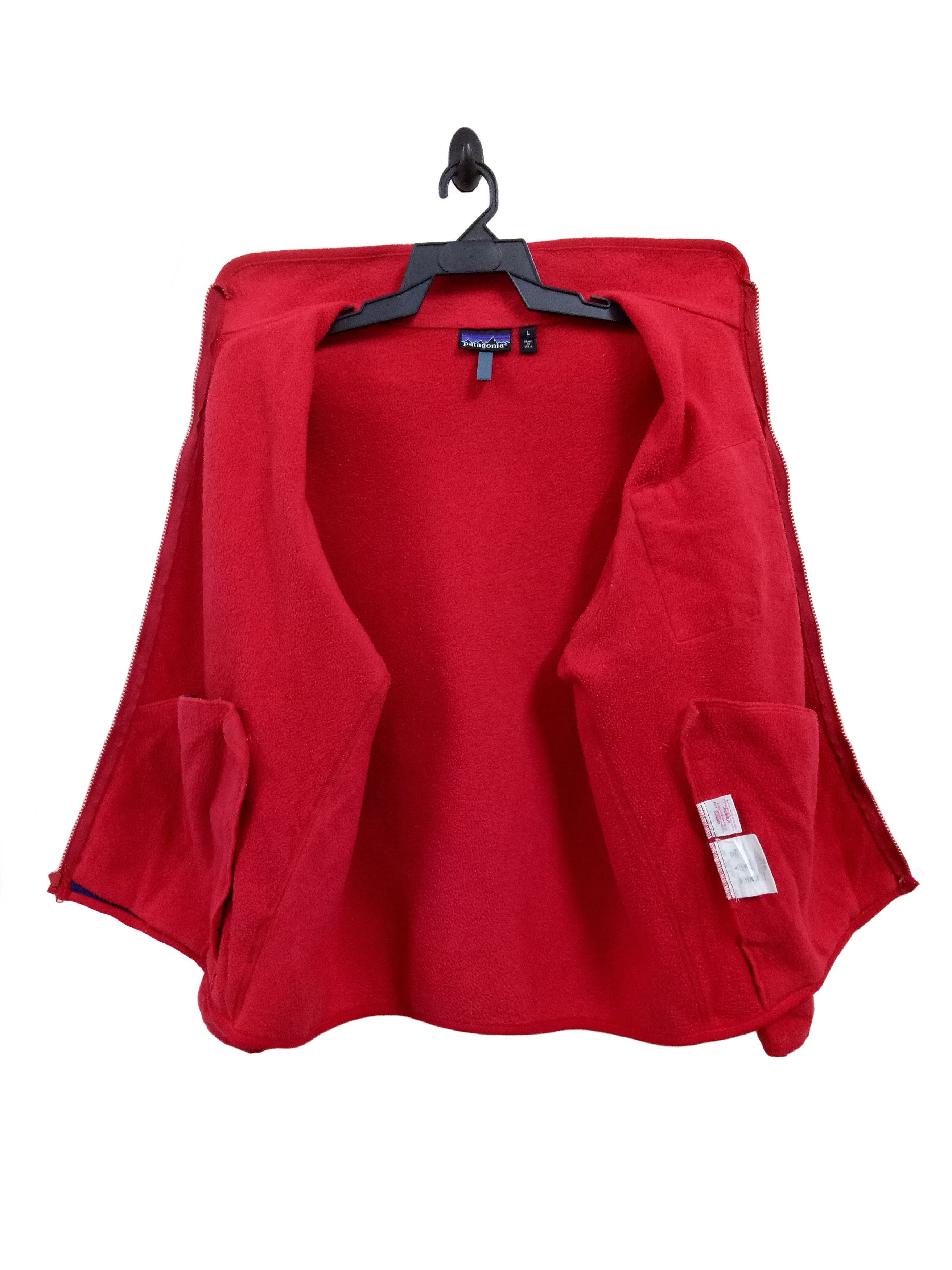 Patagonia 🔥🔥🔥Vintage Patagonia Deep Pile Retro X Fleece RED Jacket Size US L / EU 52-54 / 3 - 2 Thumbnail