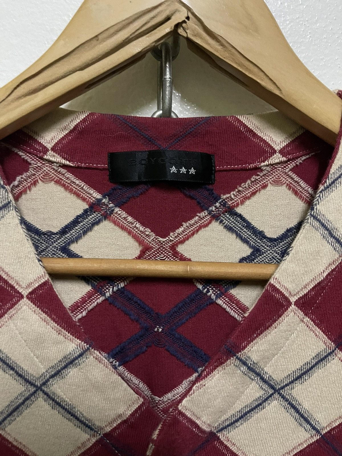 Boycott × Japanese Brand Boycott Cardigan Tartan Japan Size US L / EU 52-54 / 3 - 6 Thumbnail